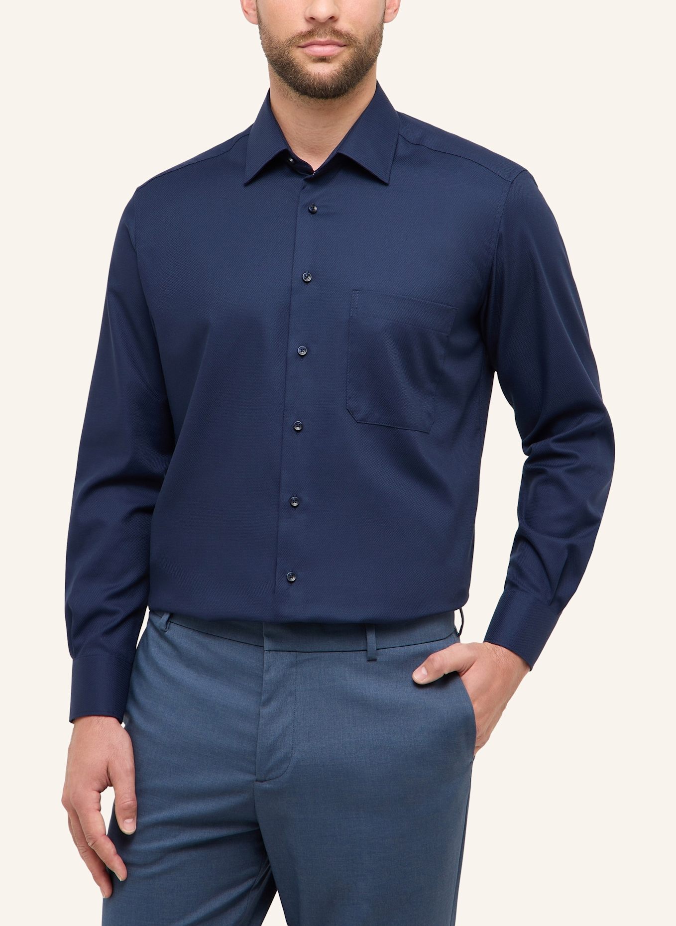 ETERNA Hemd COMFORT FIT: DUNKELBLAU