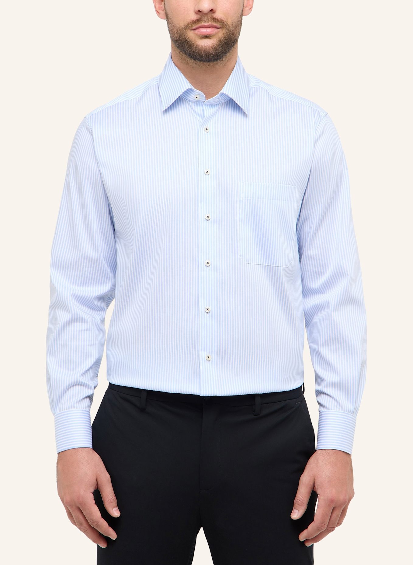 ETERNA Hemd COMFORT FIT: BLAU