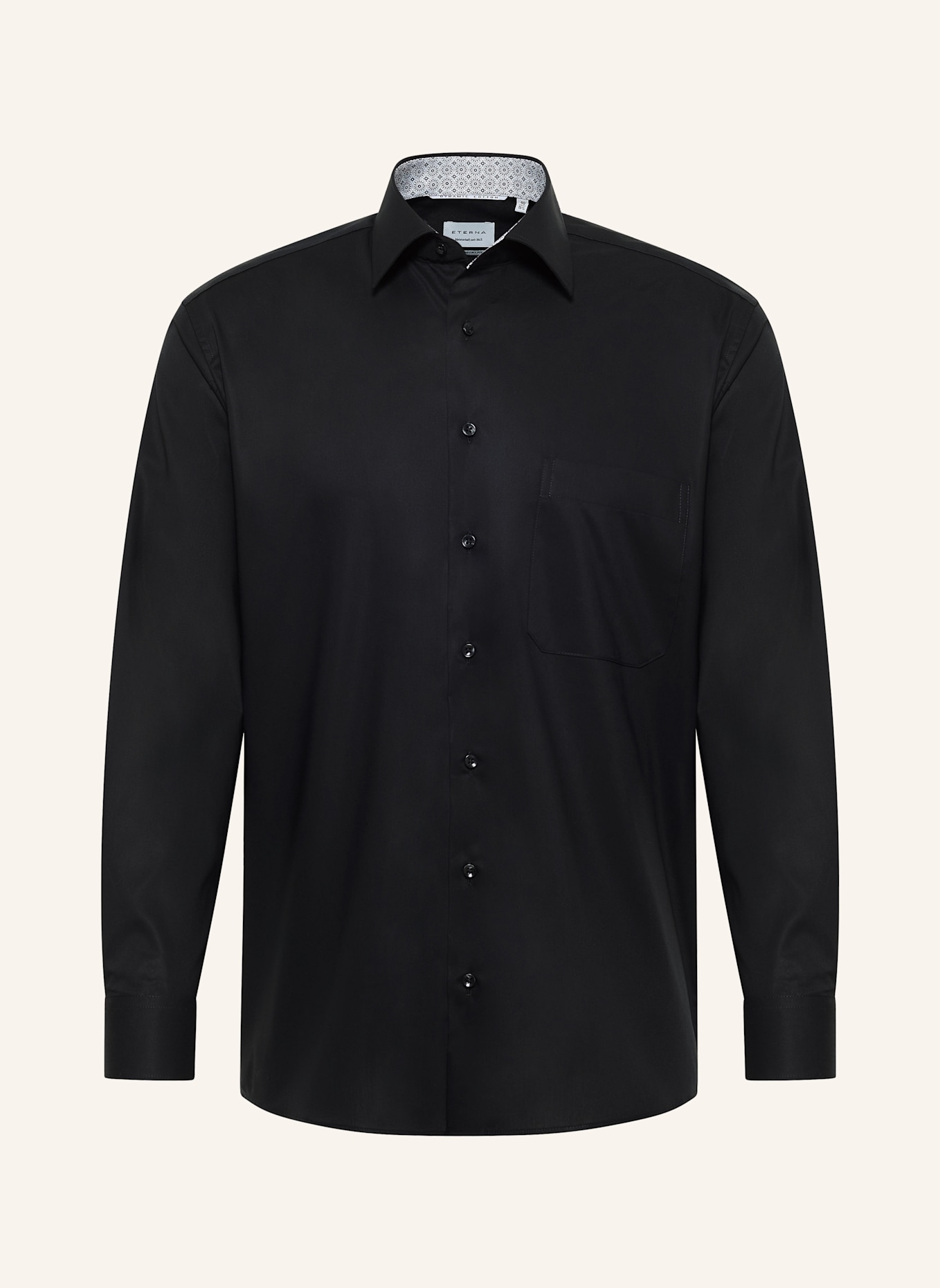 ETERNA Hemd COMFORT FIT: SCHWARZ