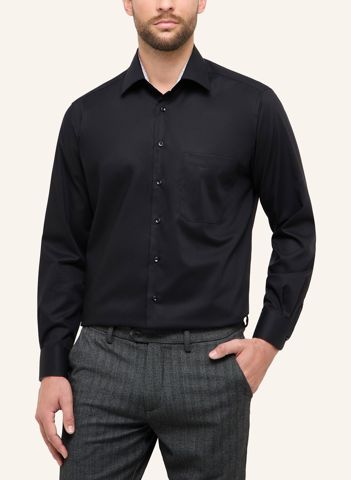 ETERNA Hemd COMFORT FIT: SCHWARZ