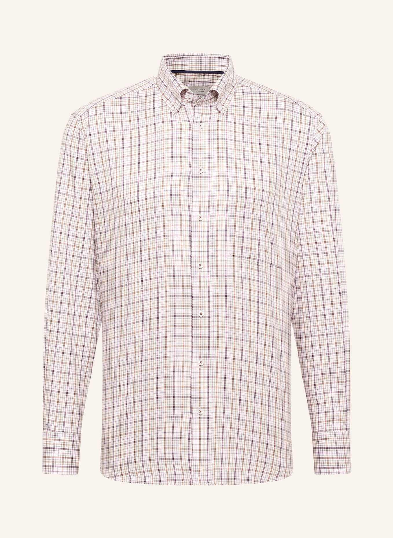 ETERNA Hemd MODERN FIT: BRAUN