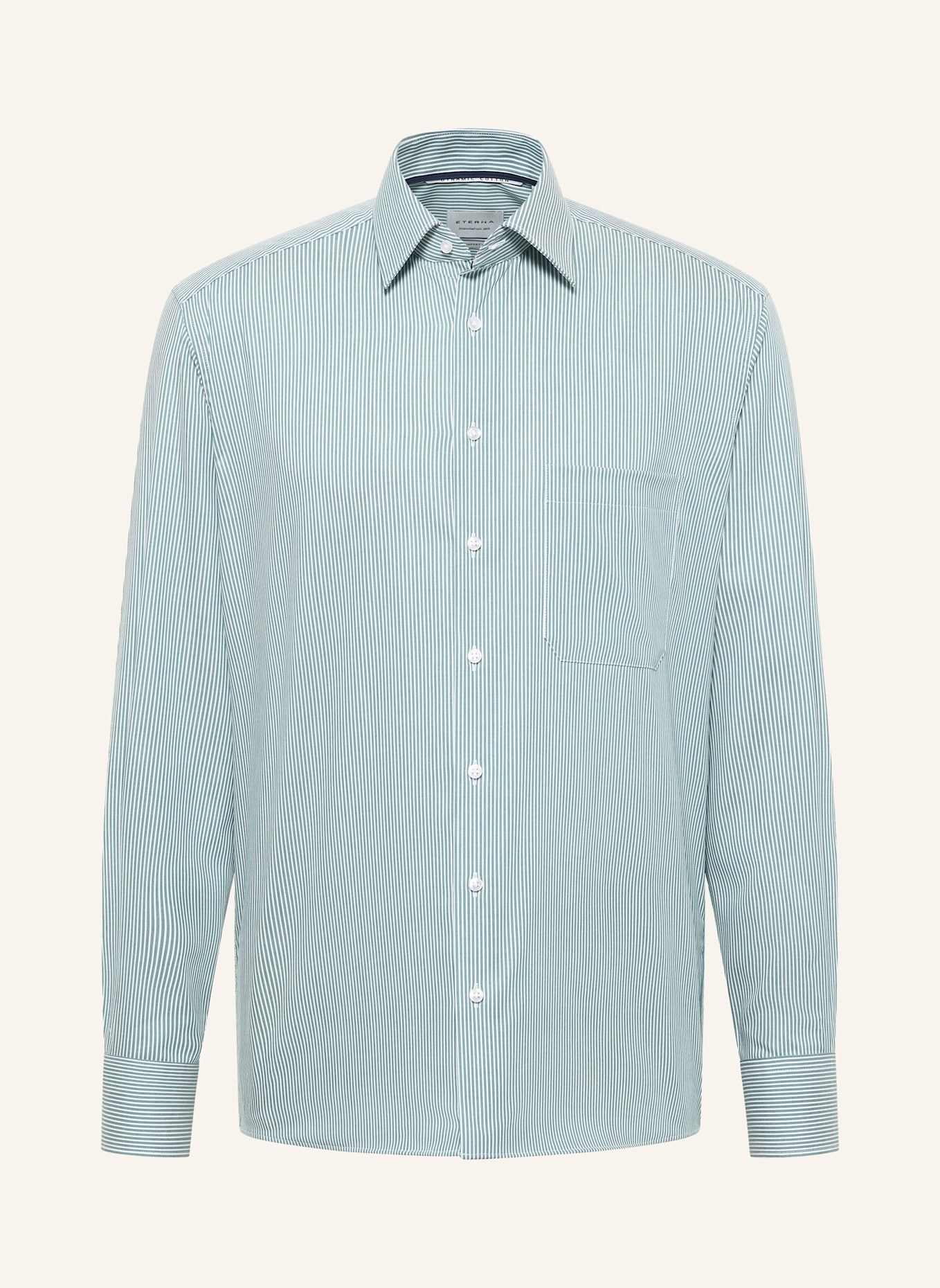 ETERNA Hemd Comfort Fit: GRÜN