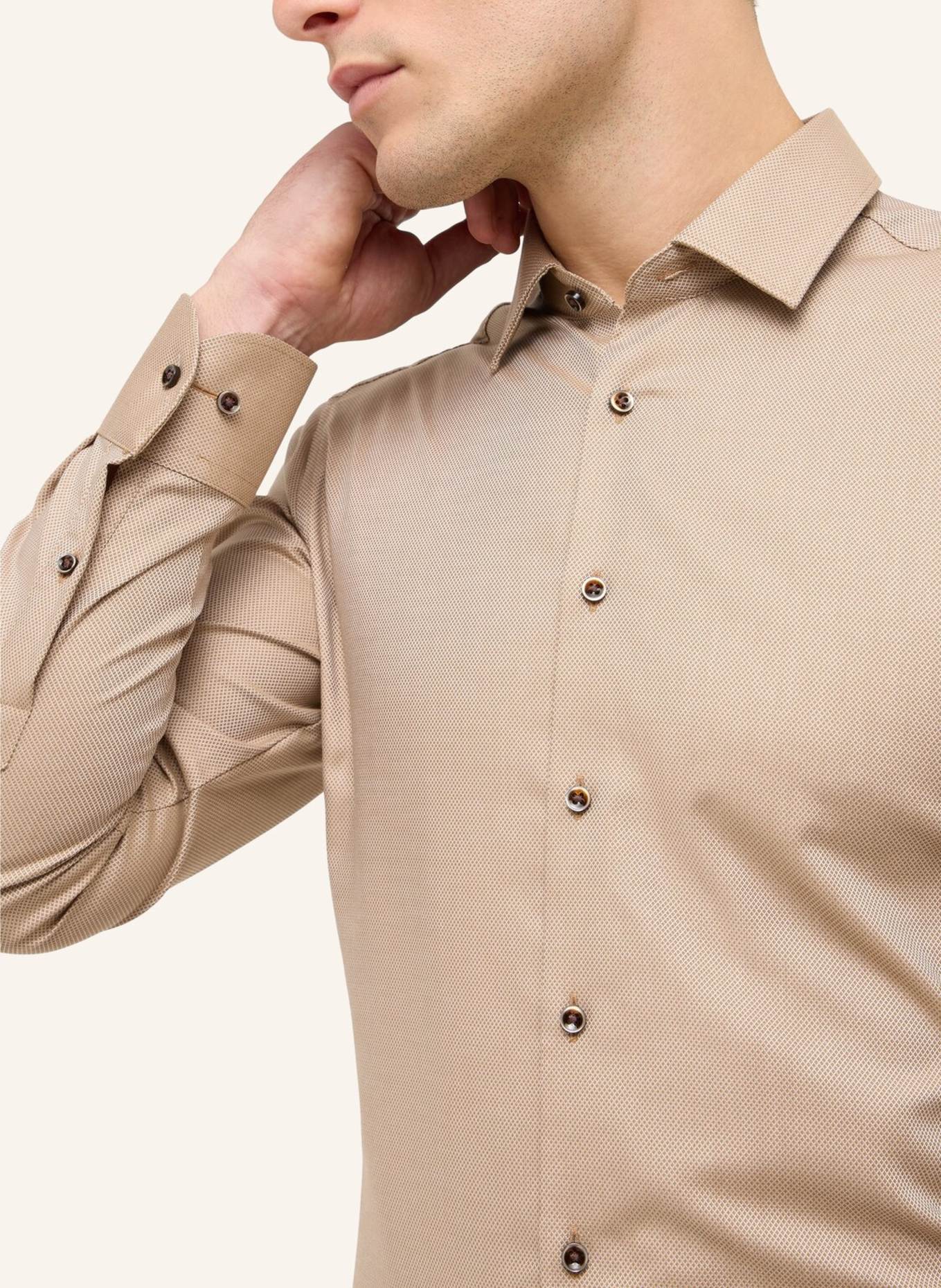 ETERNA Hemd SLIM FIT: BRAUN