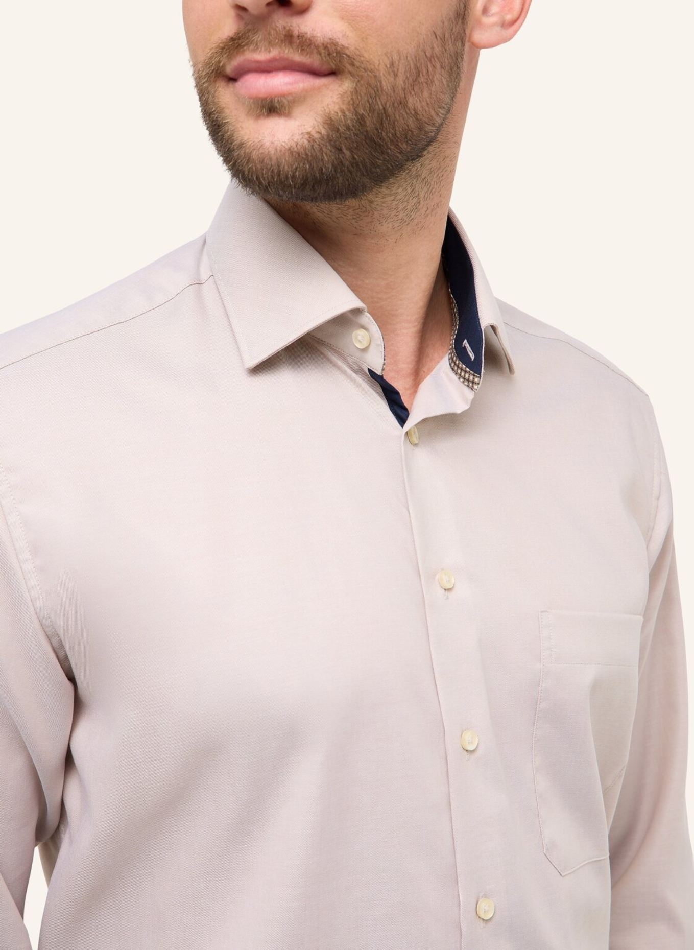 ETERNA Hemd Comfort Fit: BRAUN