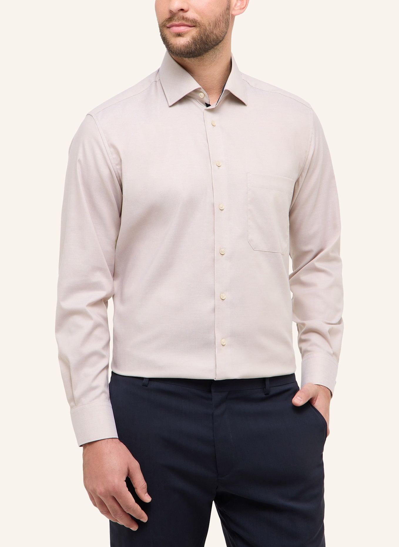 ETERNA Hemd Comfort Fit: BRAUN