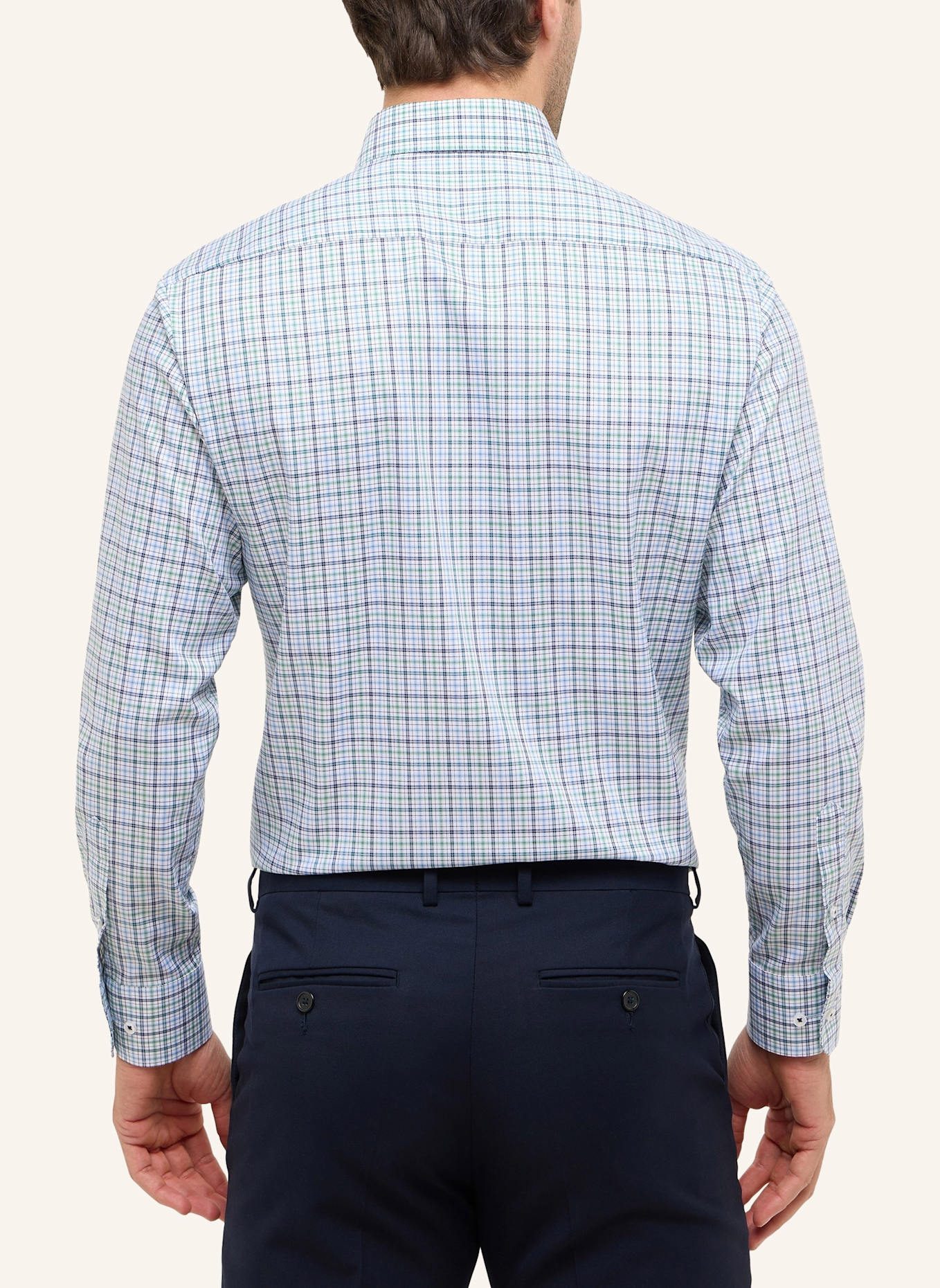 ETERNA Hemd MODERN FIT: GRÜN