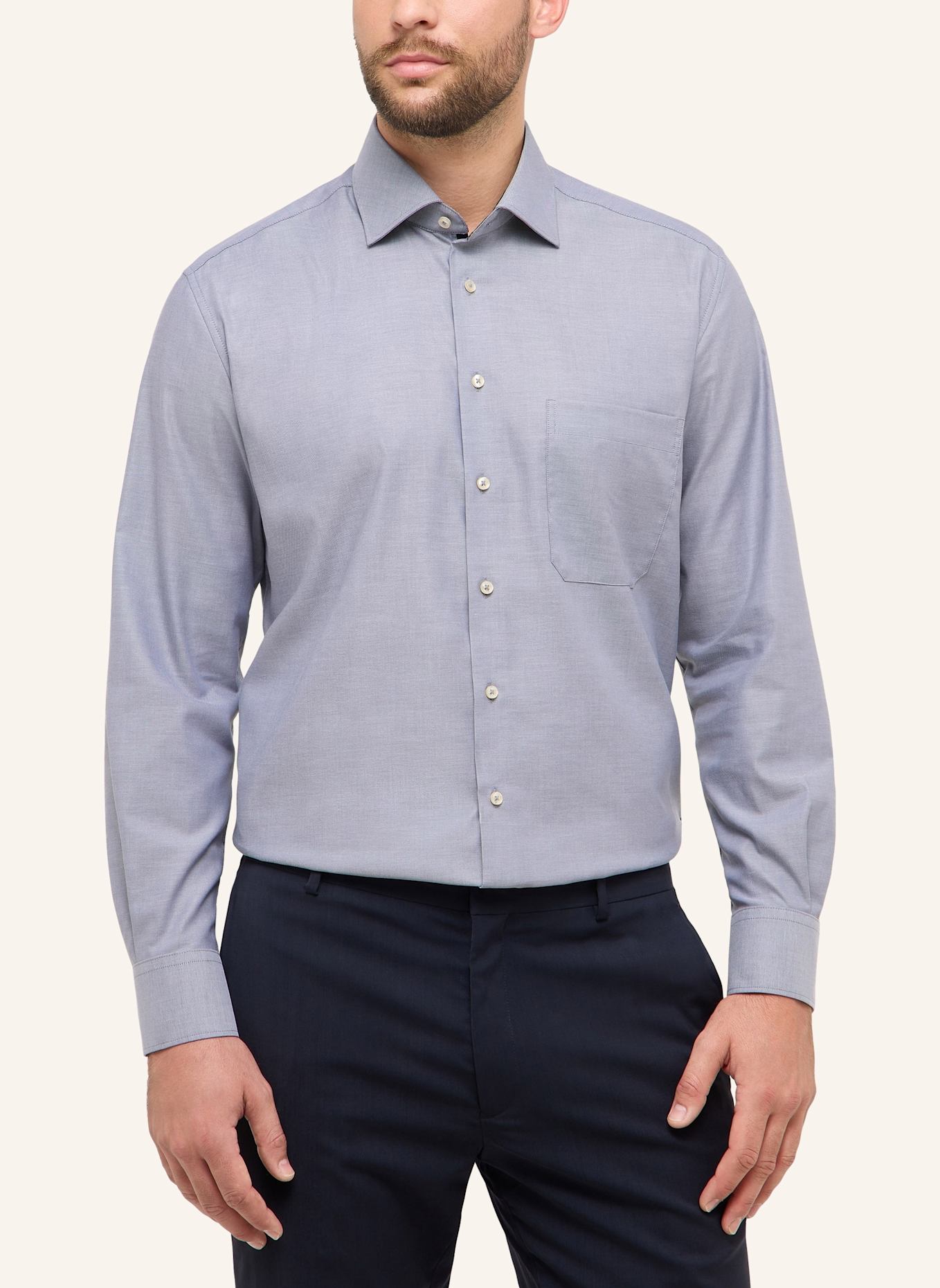 ETERNA Hemd Comfort Fit: GRAU