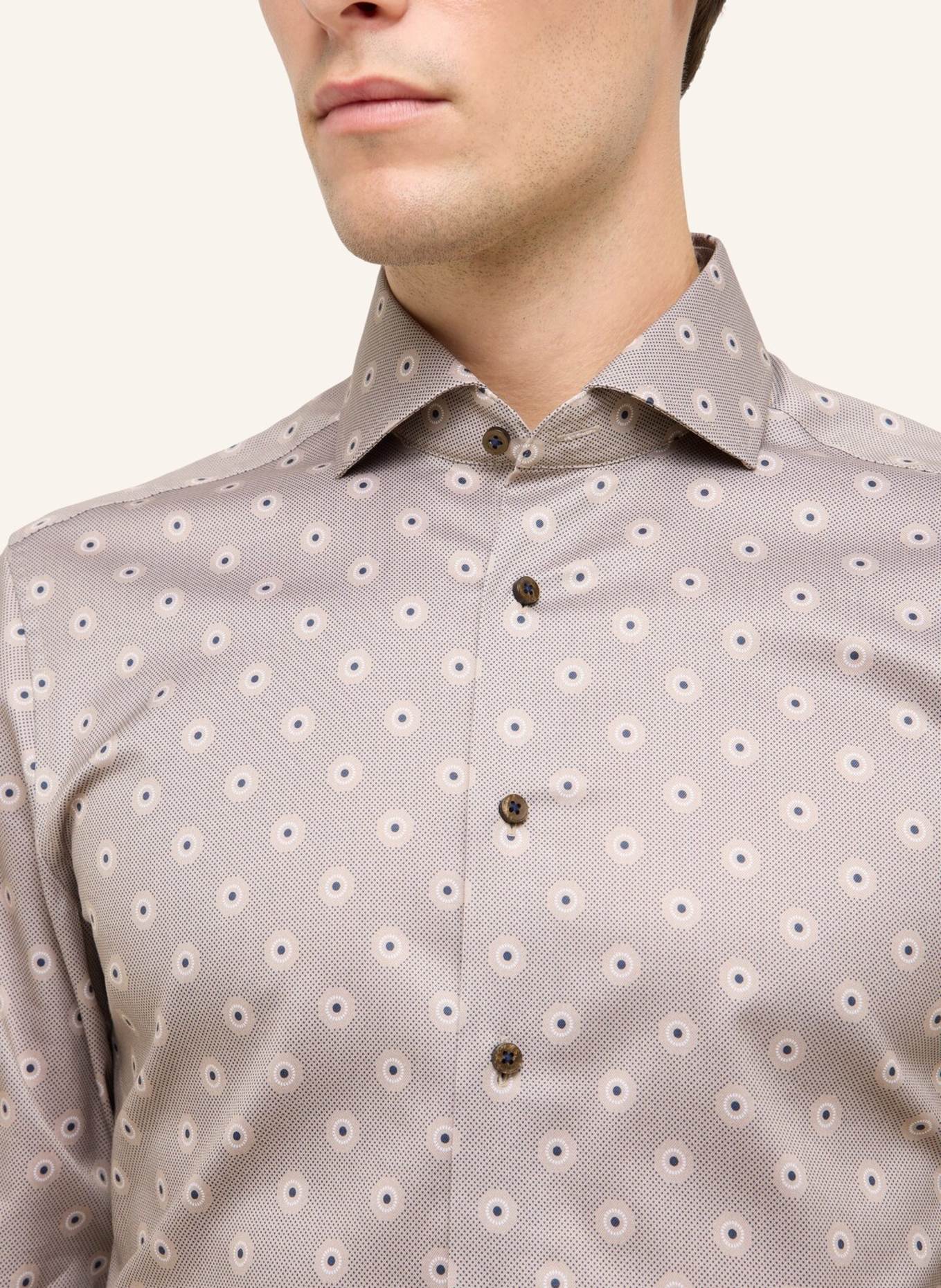 1863 by ETERNA Hemd Slim Fit: BRAUN