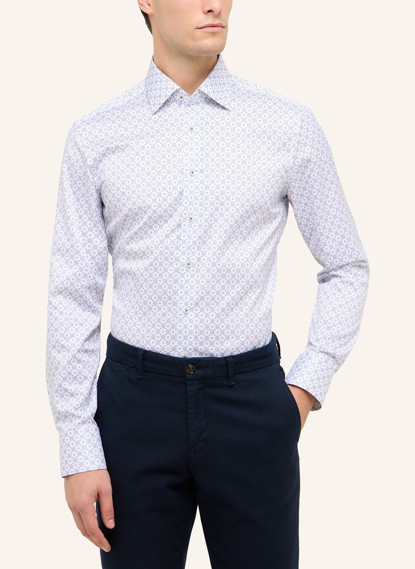 1863 by ETERNA Hemd SLIM FIT: HELLBLAU