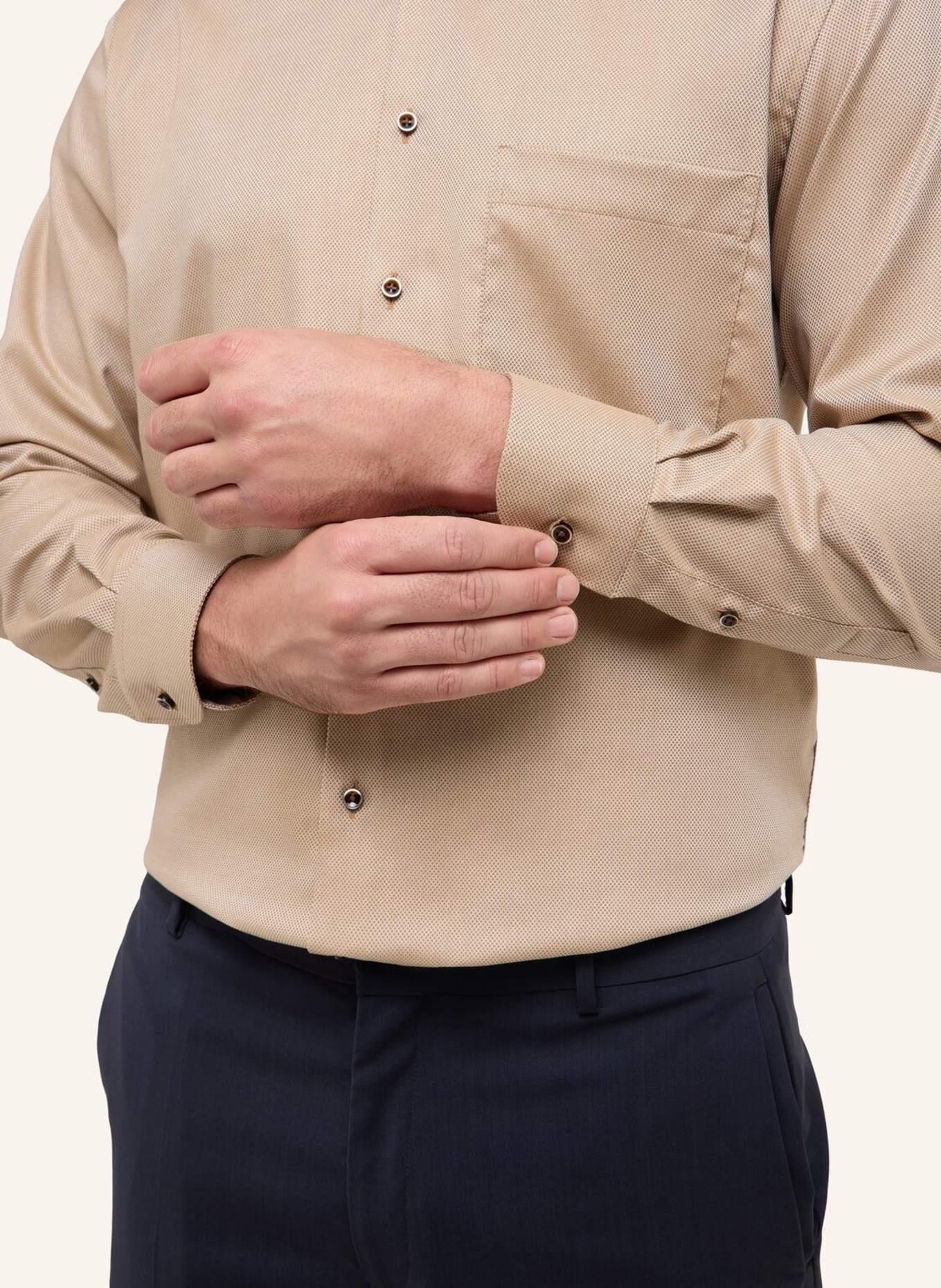 ETERNA Hemd Comfort Fit: BRAUN