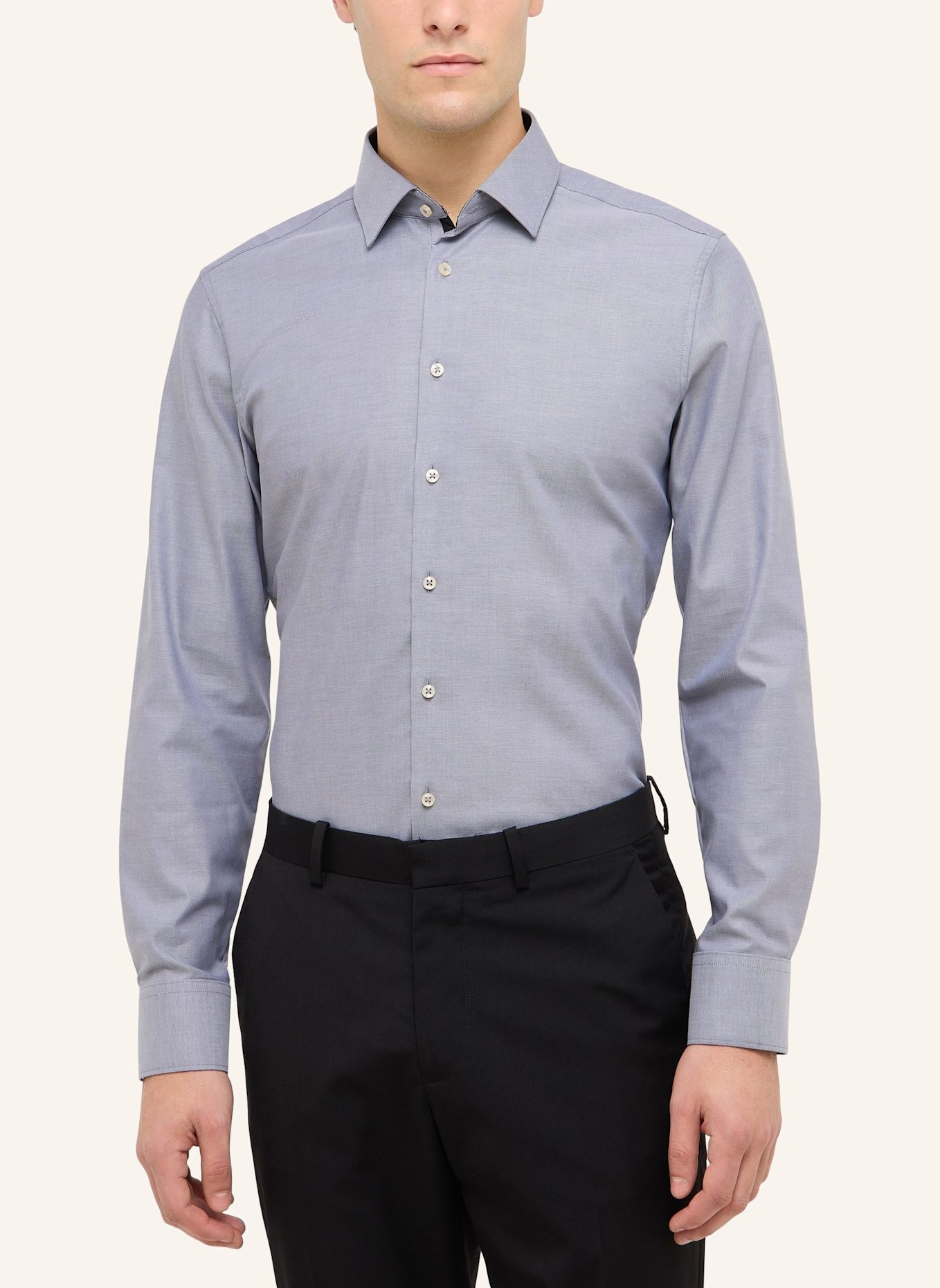 ETERNA Hemd SLIM FIT: GRAU