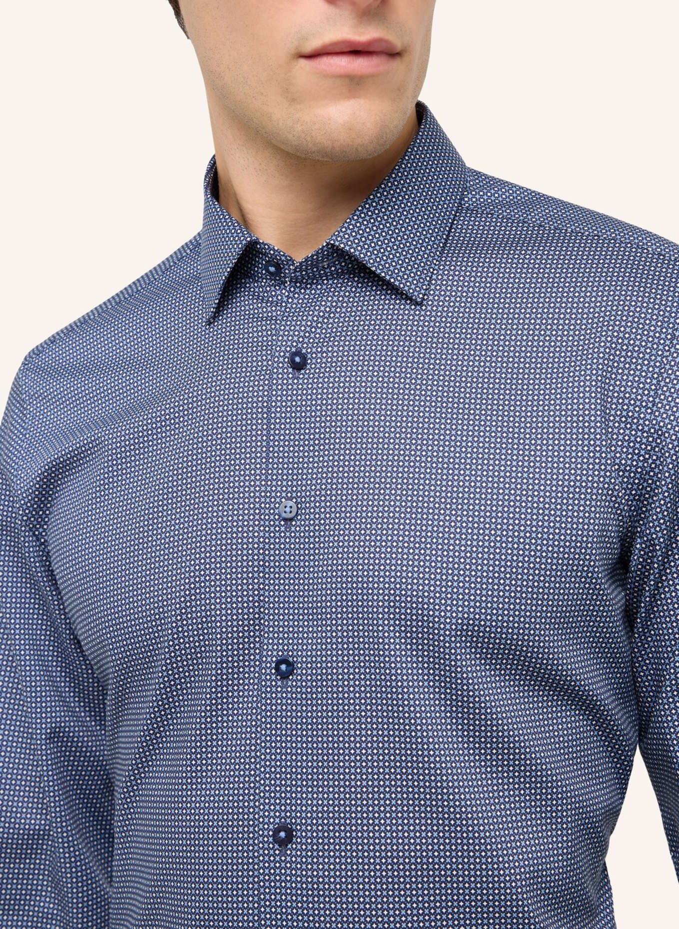 ETERNA Hemd SLIM FIT: BLAU