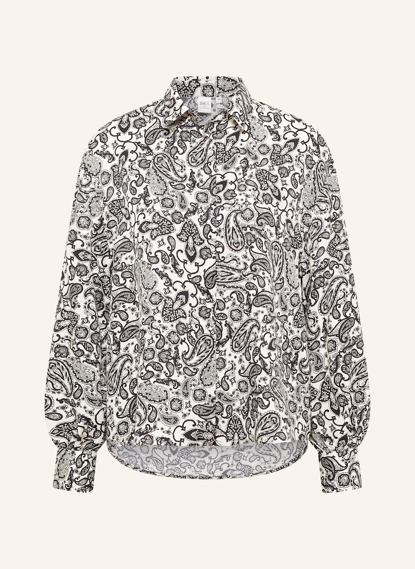 1863 by ETERNA Bluse OVERSIZE FIT: SCHWARZ