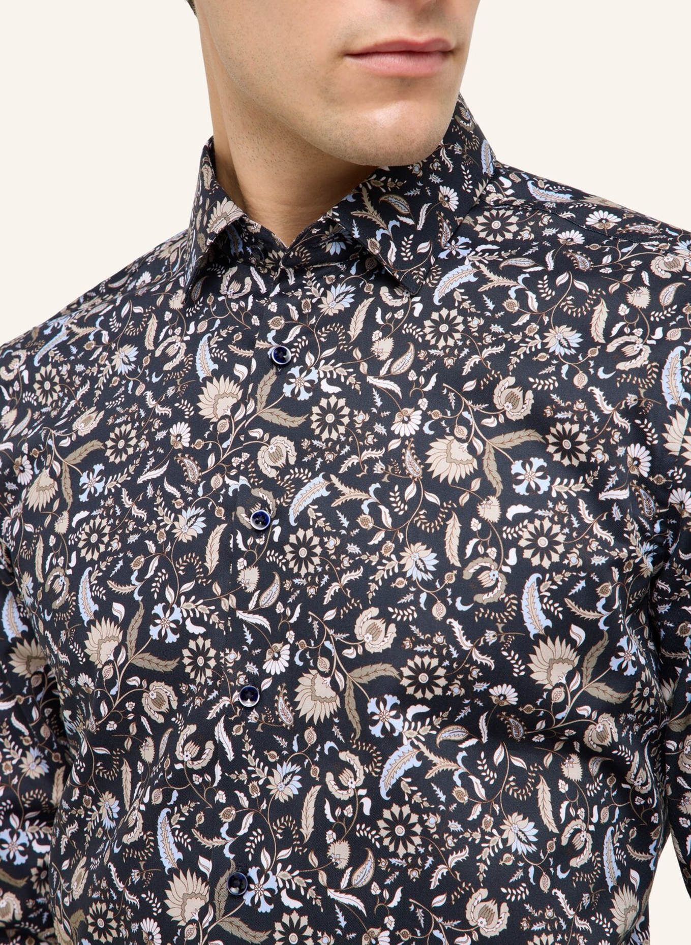 ETERNA Hemd SLIM FIT: DUNKELBLAU