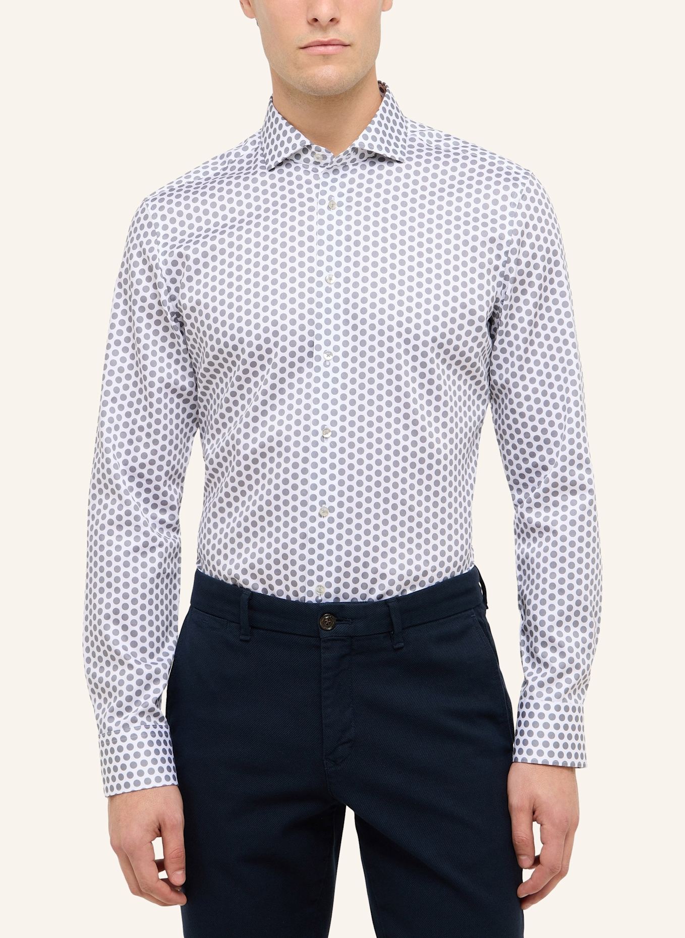 ETERNA Hemd SLIM FIT: GRAU