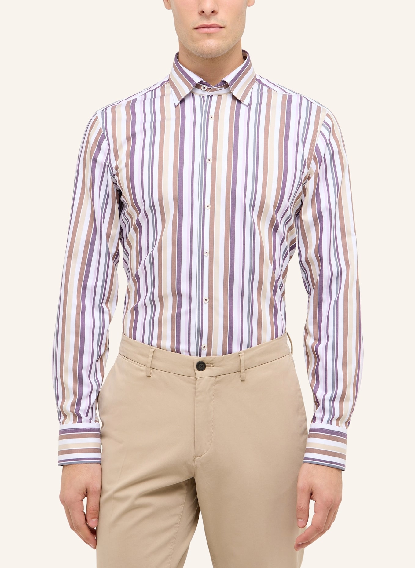 ETERNA Hemd SLIM FIT: LILA