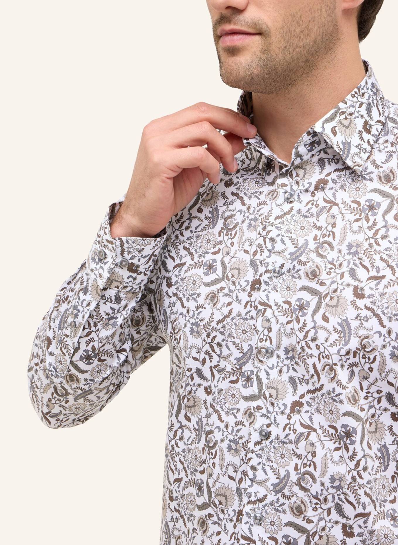 ETERNA Hemd MODERN FIT: BRAUN