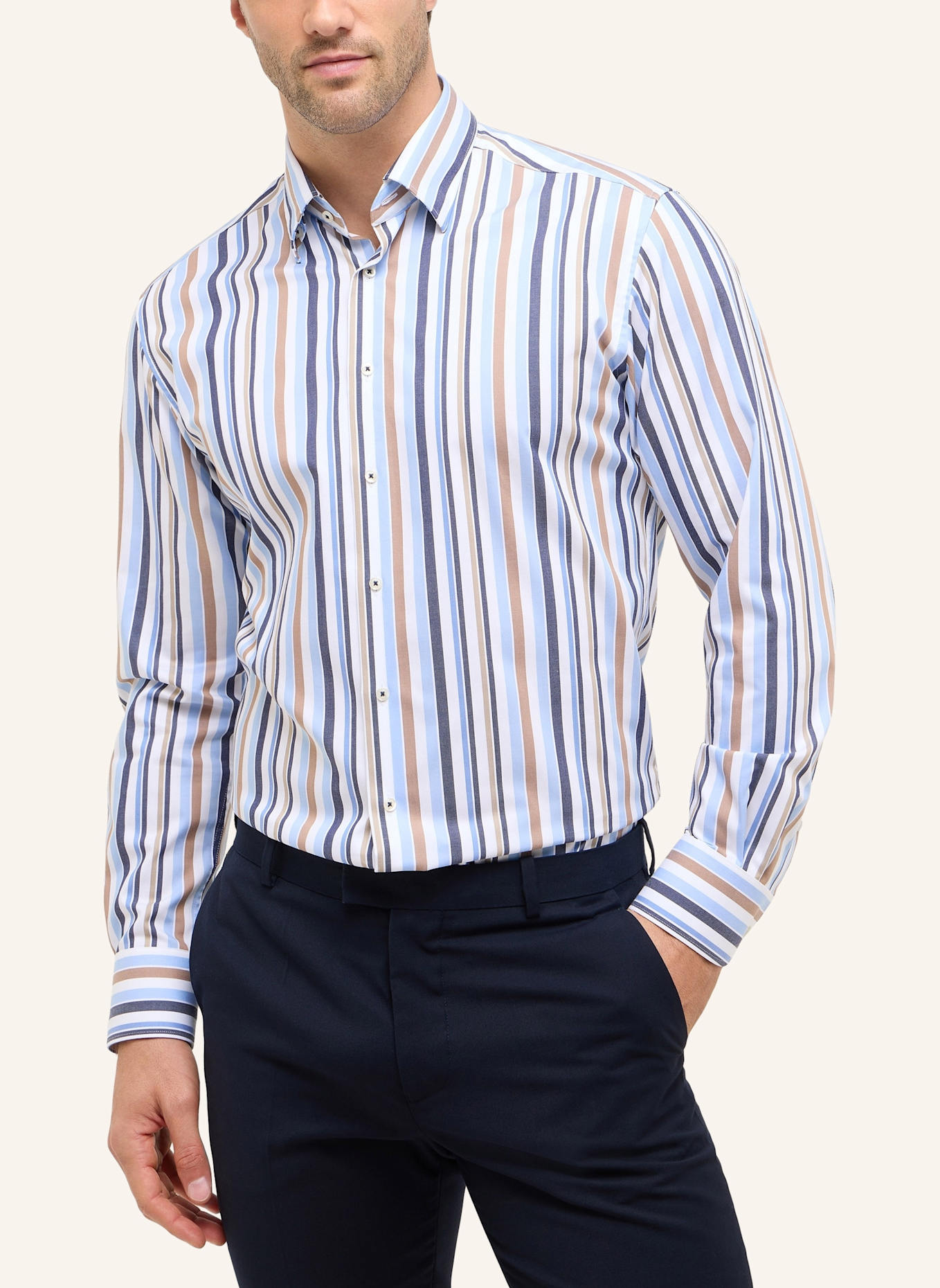 ETERNA Hemd Modern Fit: BRAUN