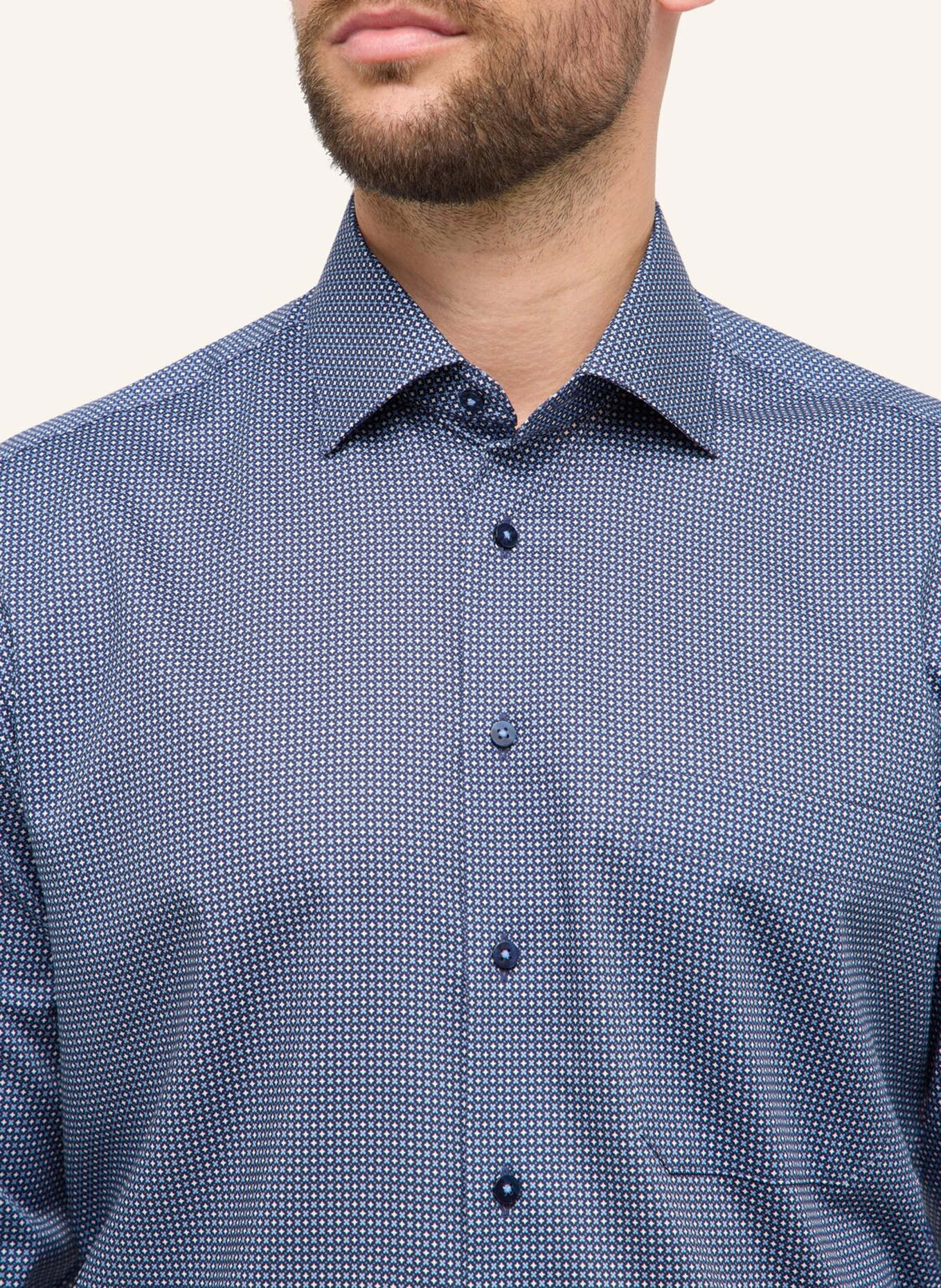 ETERNA Hemd COMFORT FIT: BLAU