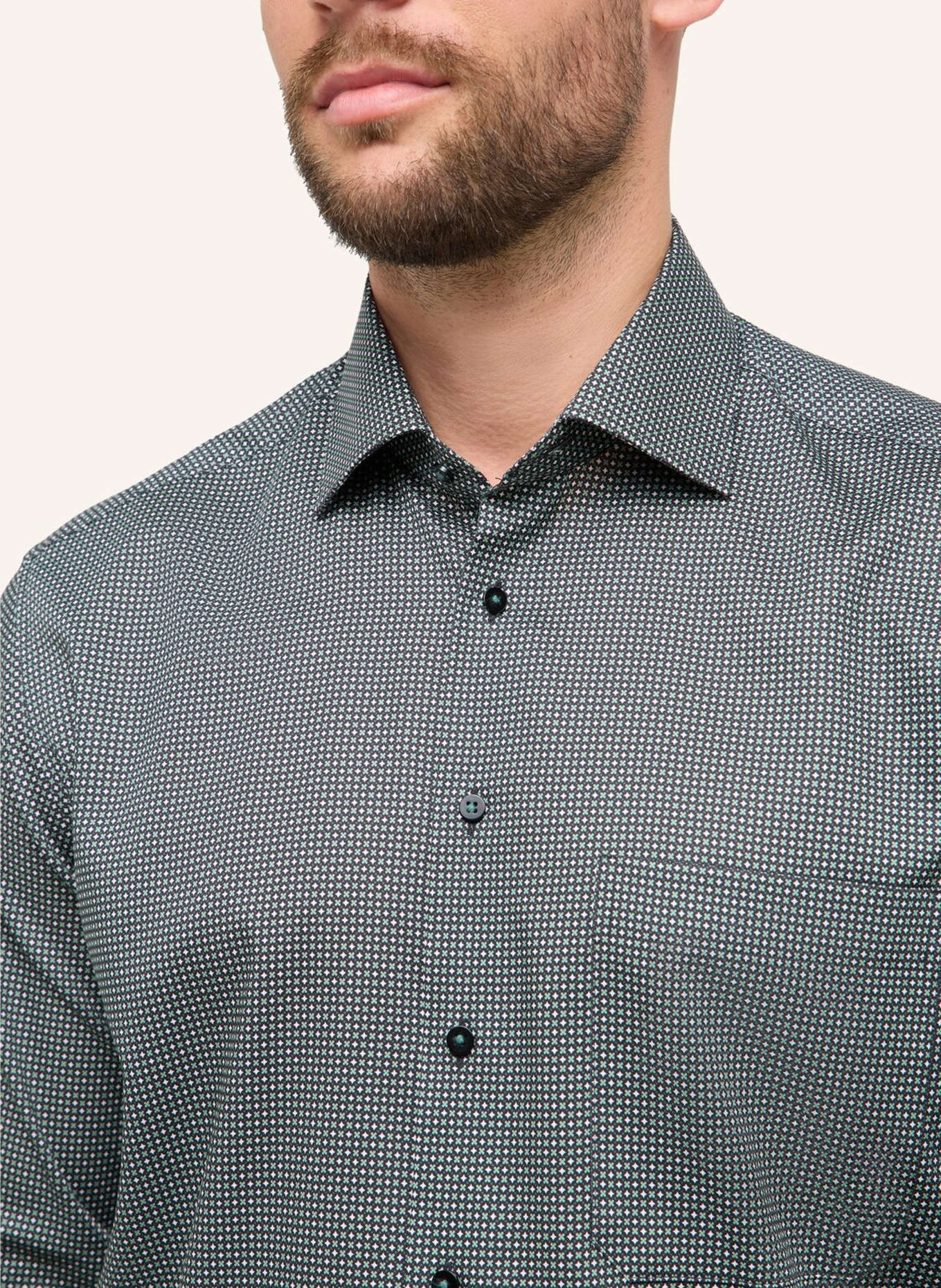 ETERNA Hemd COMFORT FIT: GRÜN