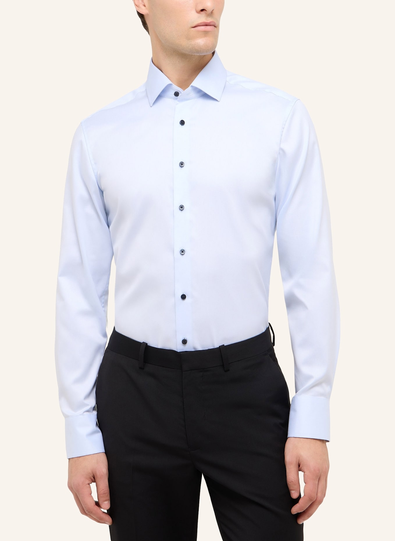 1863 by ETERNA Hemd SLIM FIT: BLAU