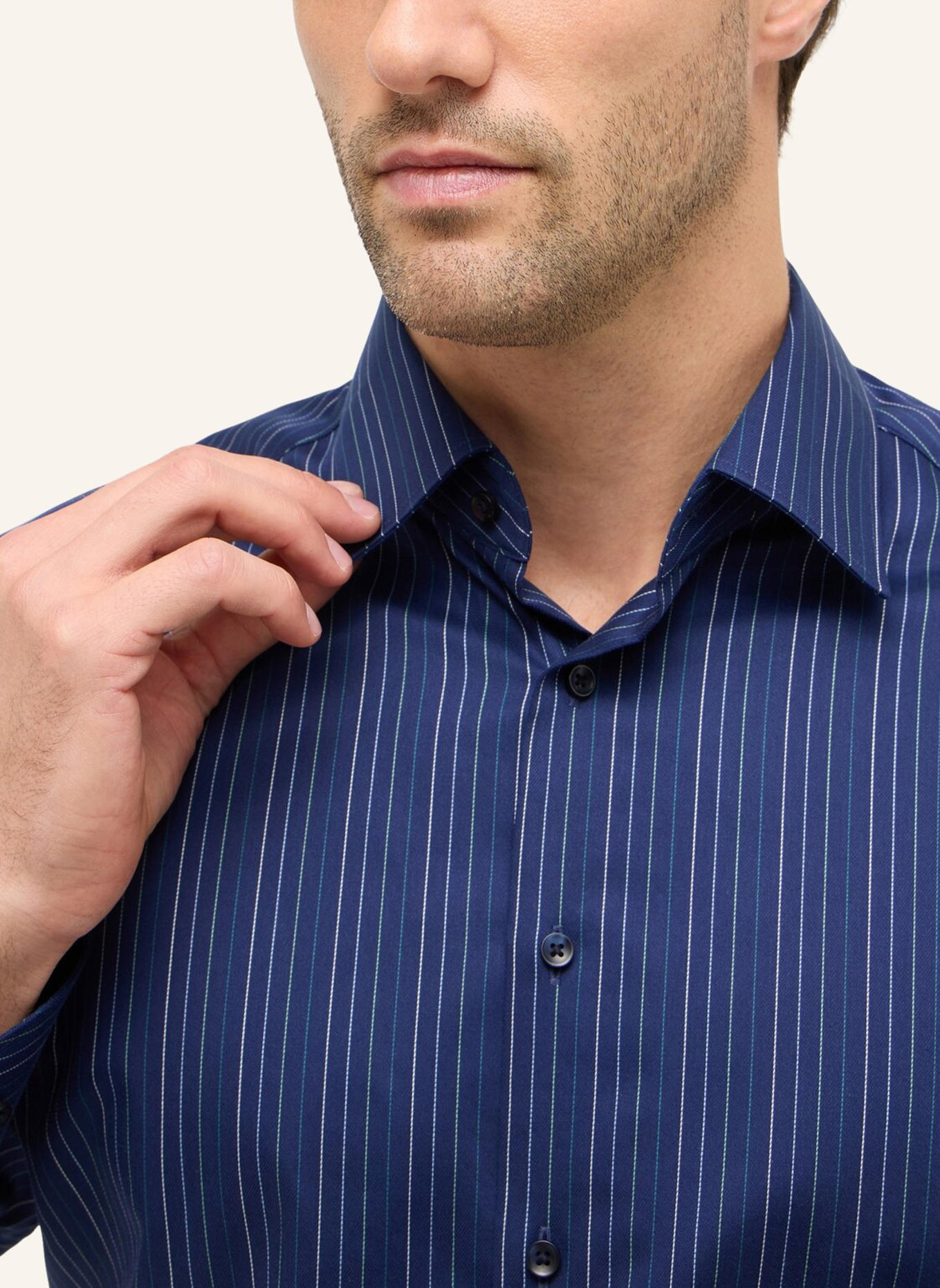 ETERNA Hemd Modern Fit: BLAU