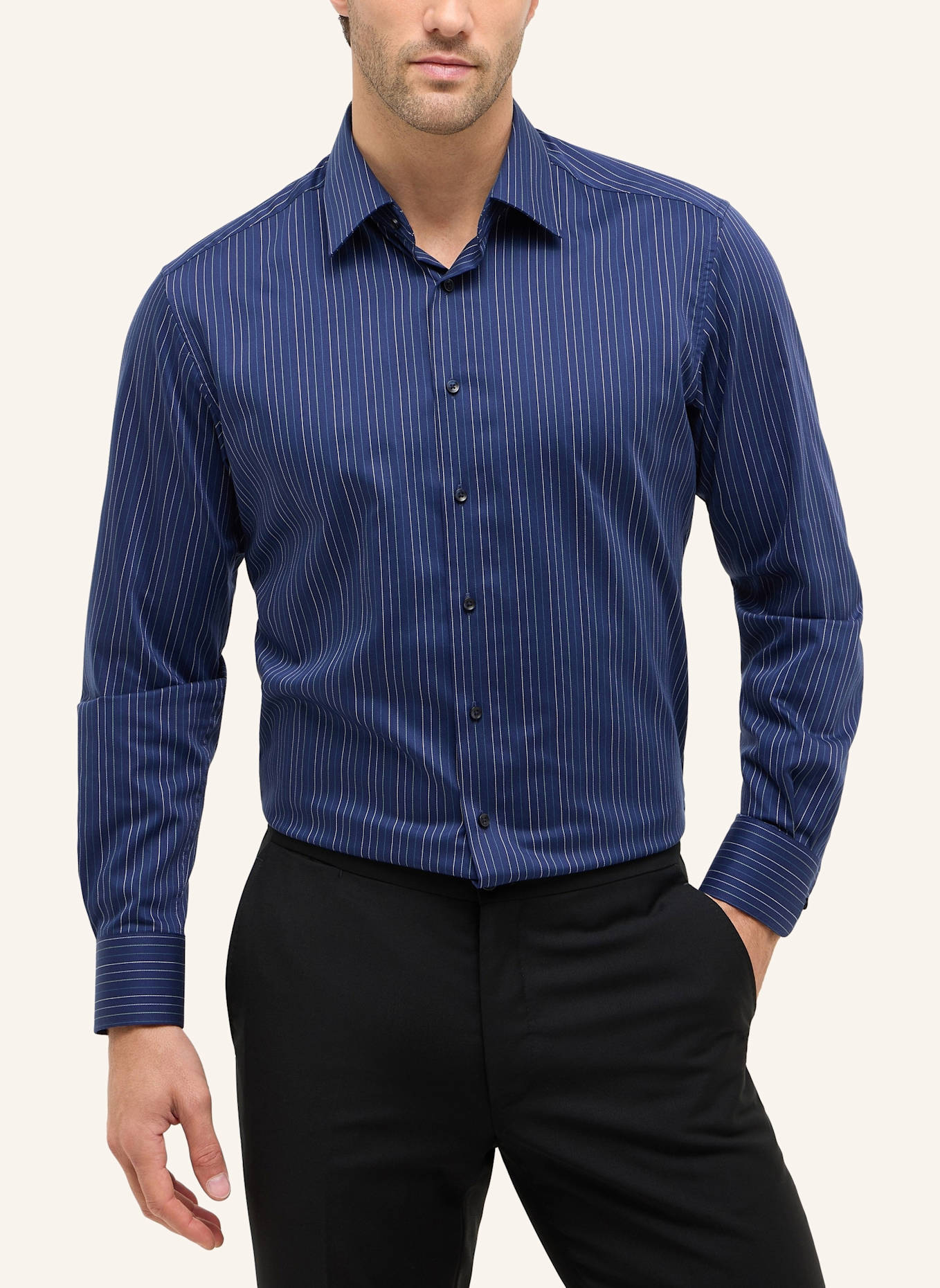 ETERNA Hemd Modern Fit: BLAU