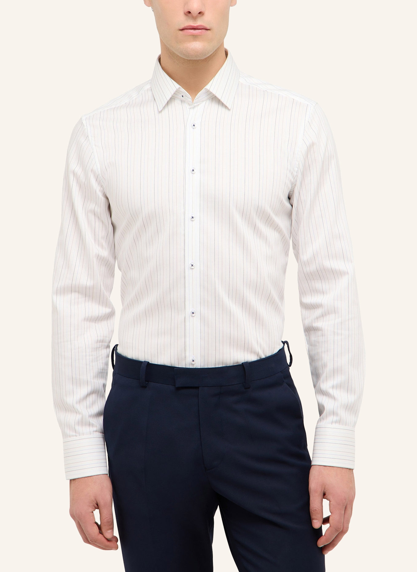 ETERNA Hemd SLIM FIT: BLAU