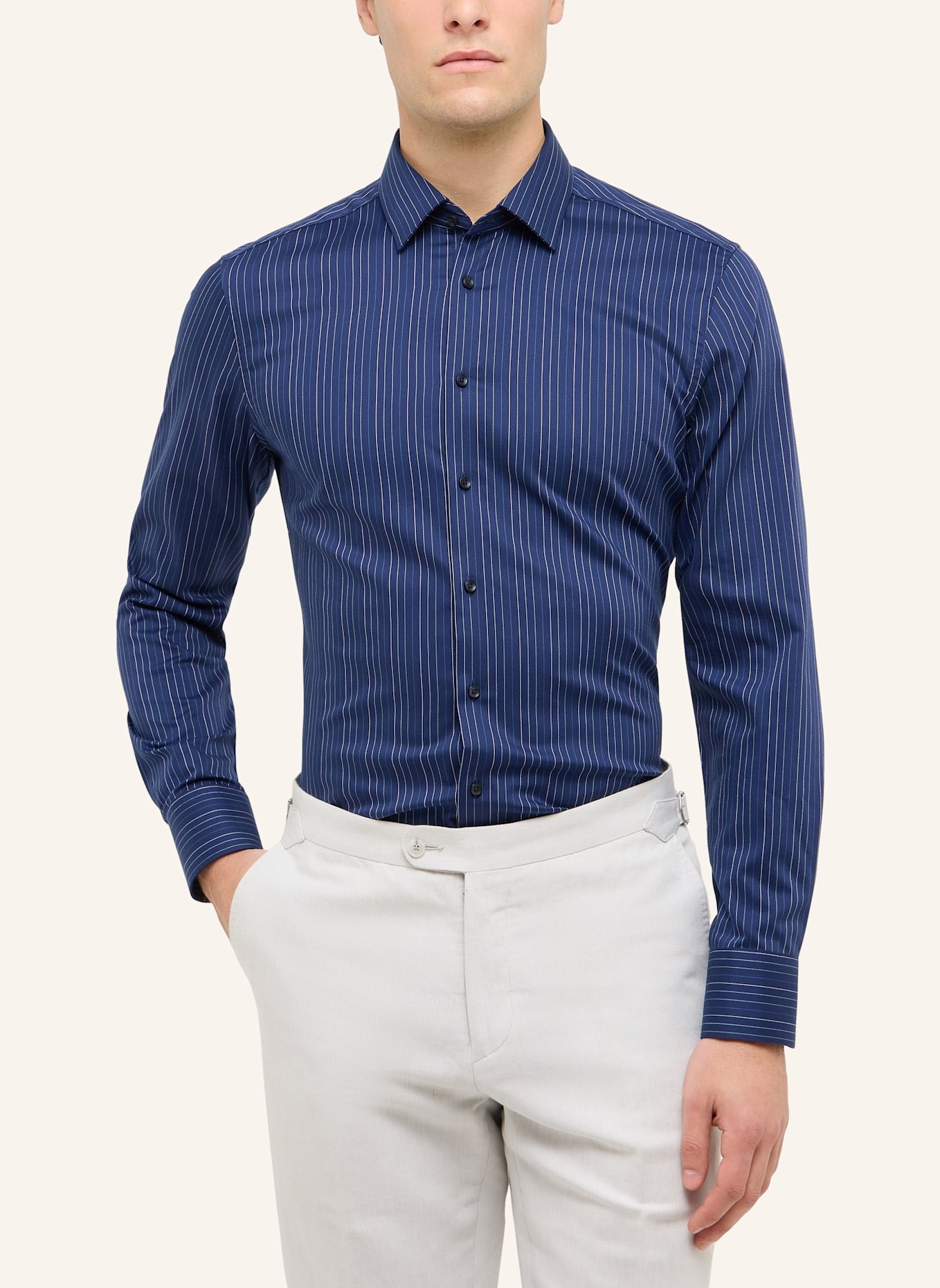 ETERNA Hemd SLIM FIT: BLAU