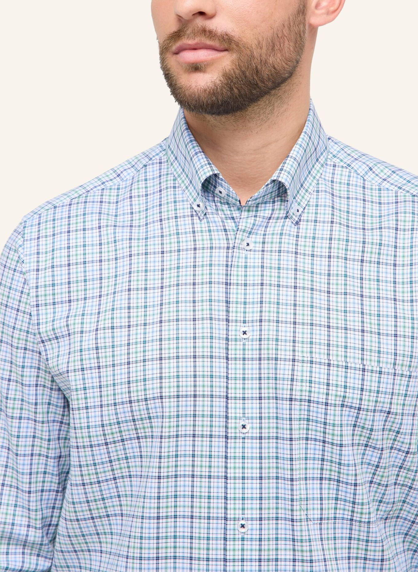 ETERNA Hemd COMFORT FIT: GRÜN