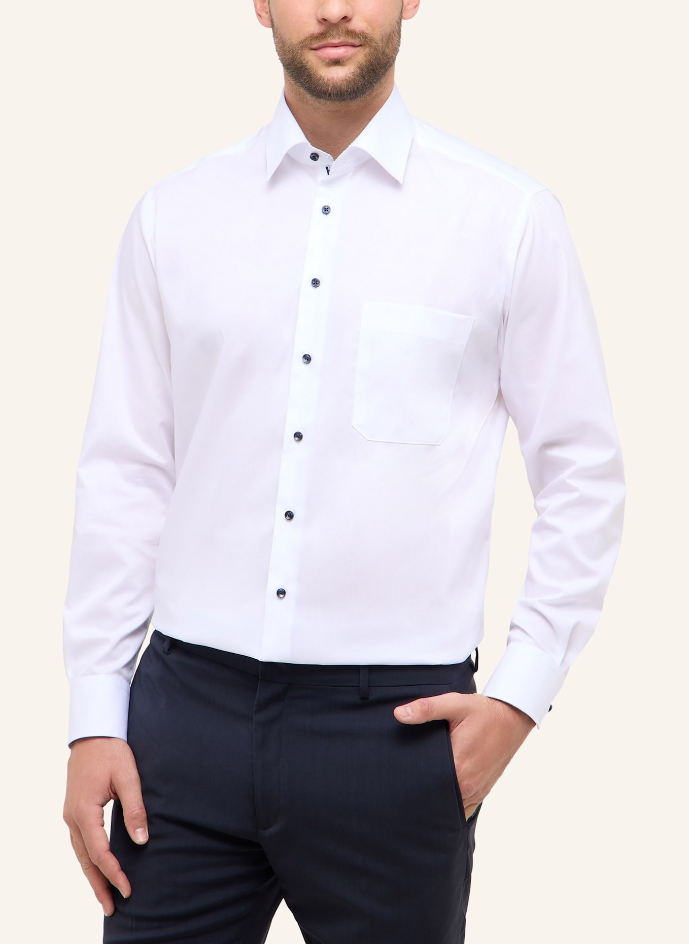 ETERNA Hemd Comfort Fit: WEISS