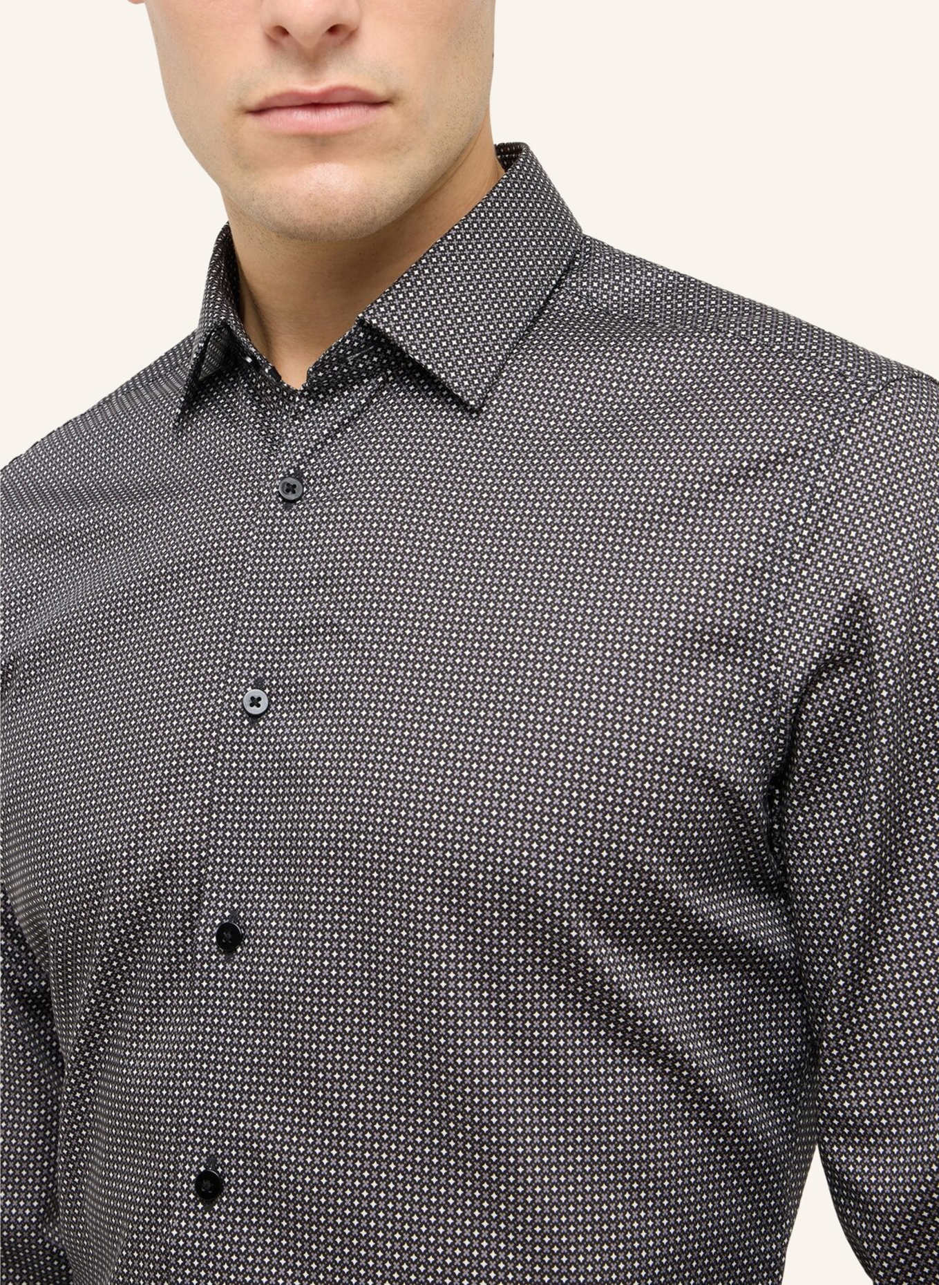 ETERNA Hemd SLIM FIT: GRAU