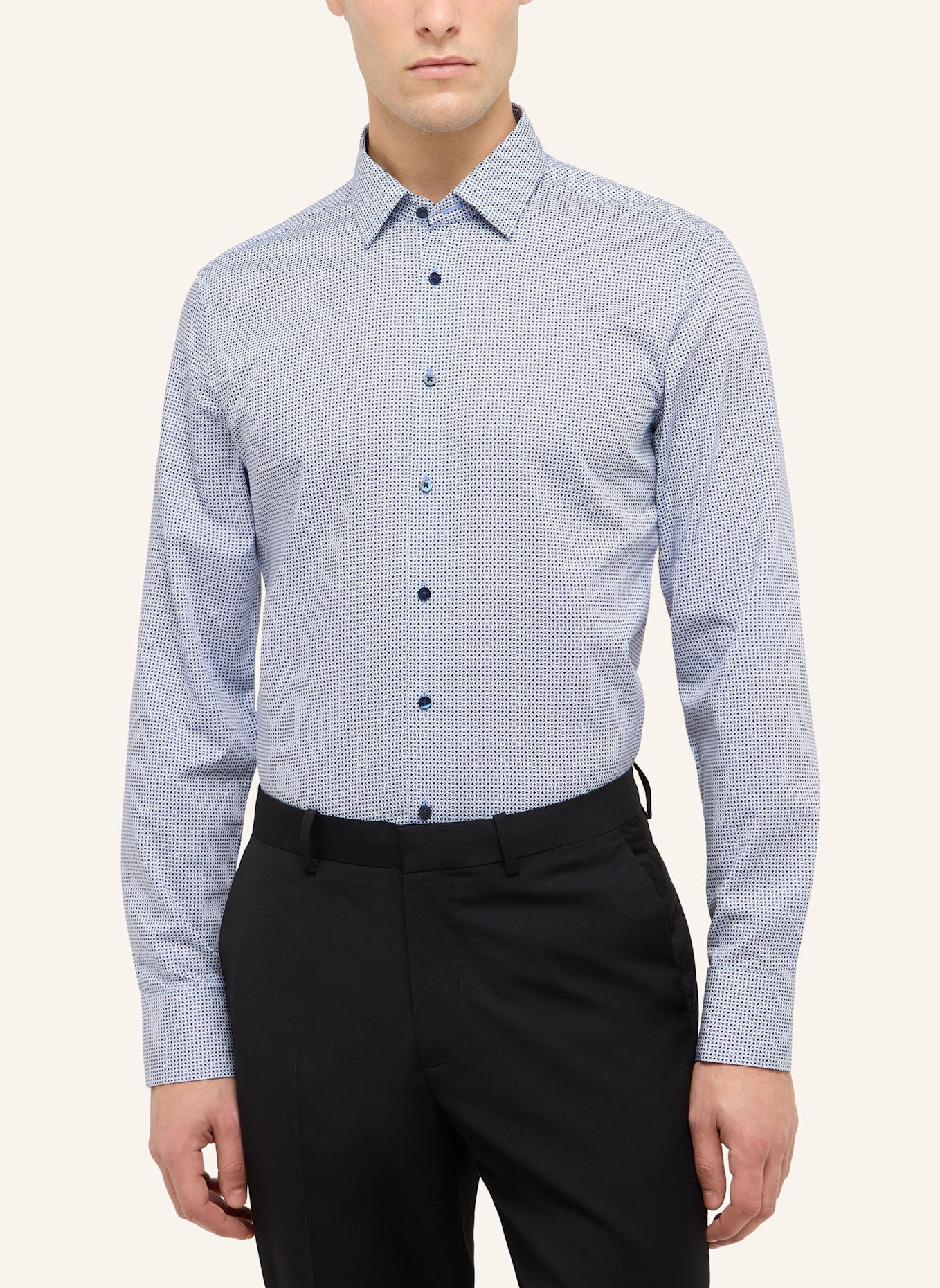 ETERNA Hemd SLIM FIT: BLAU