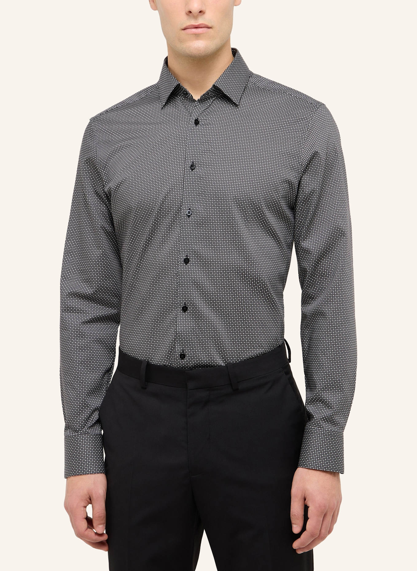 ETERNA Hemd SLIM FIT: GRAU