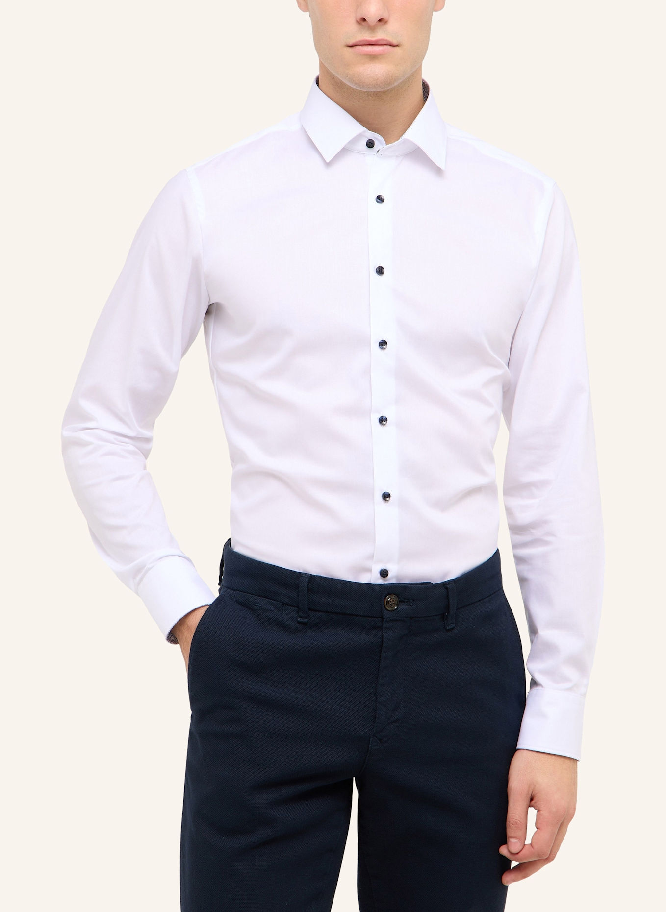 ETERNA Hemd SLIM FIT: WEISS