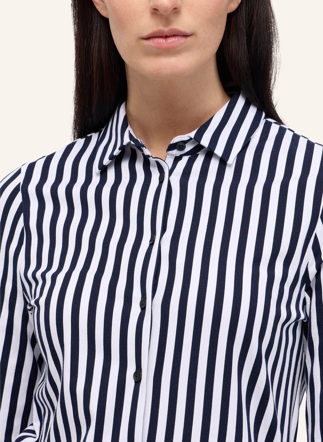 ETERNA Bluse FITTED: DUNKELBLAU