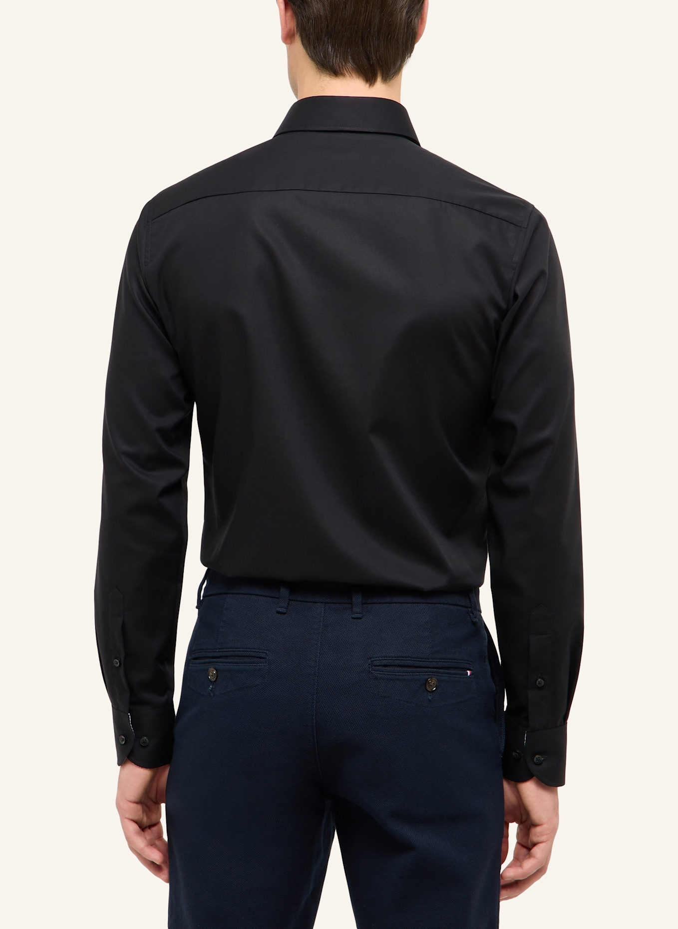 ETERNA Hemd SLIM FIT: SCHWARZ