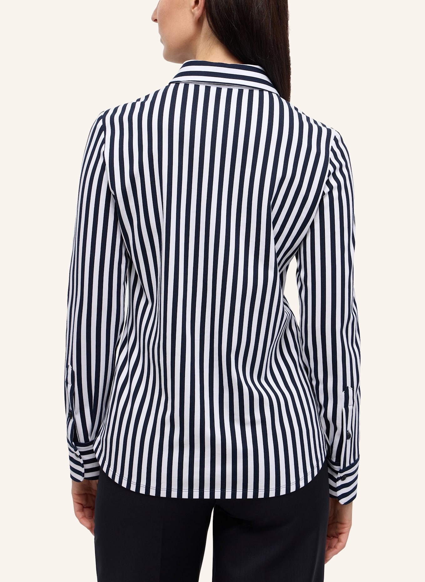 ETERNA Bluse FITTED: DUNKELBLAU