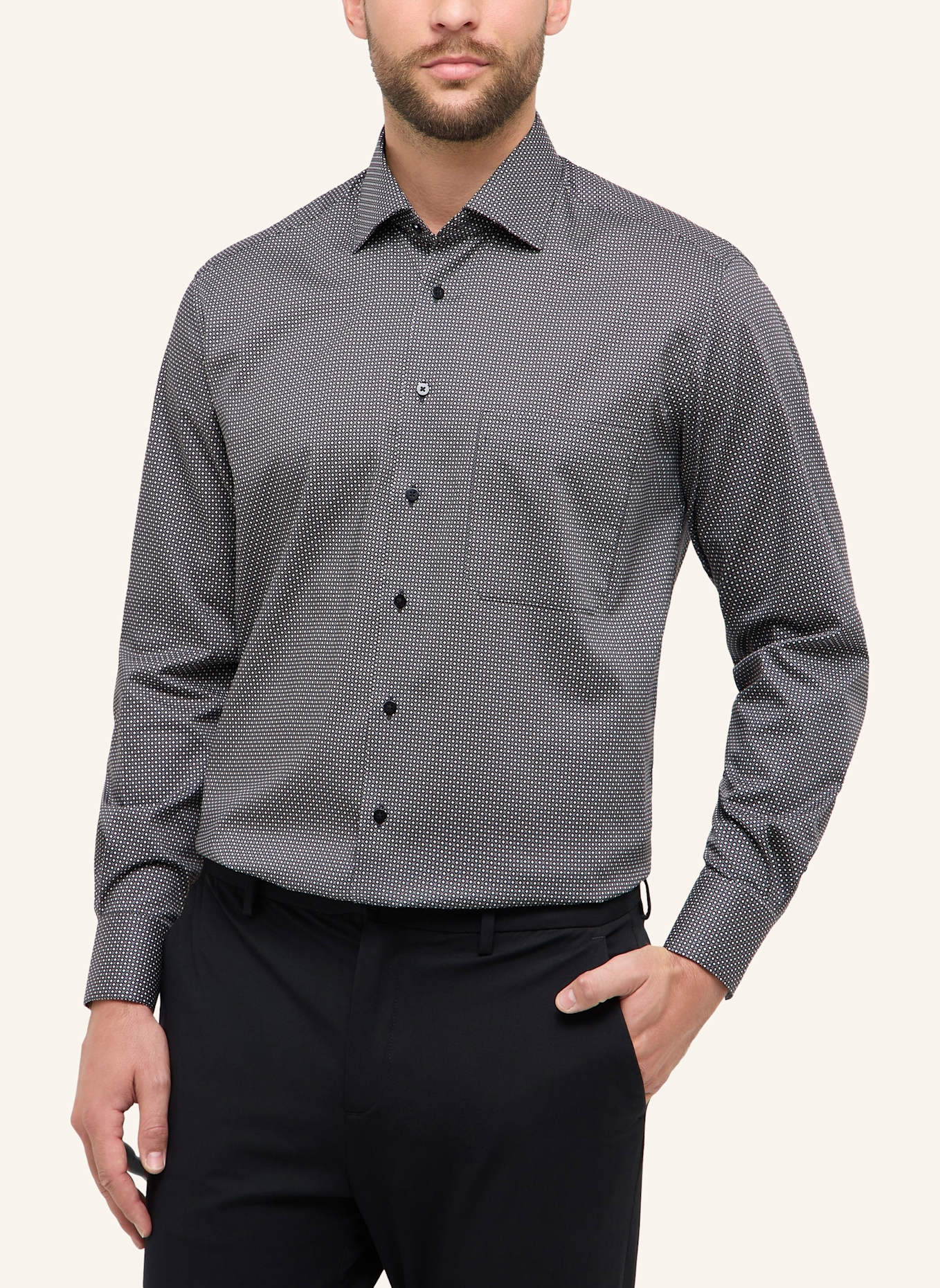 ETERNA Hemd COMFORT FIT: GRAU