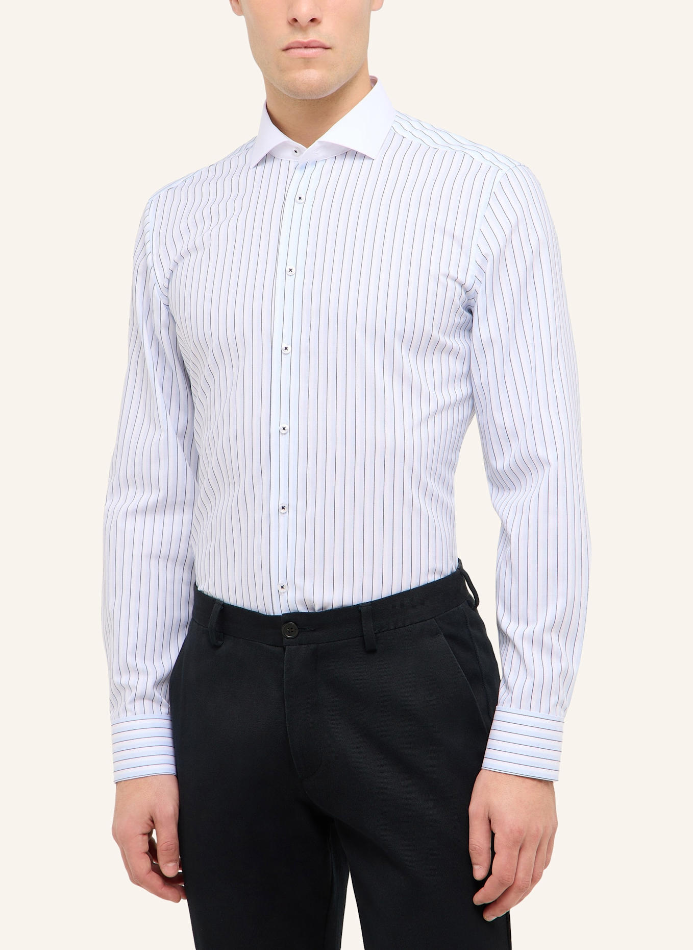 ETERNA Hemd SLIM FIT: BLAU