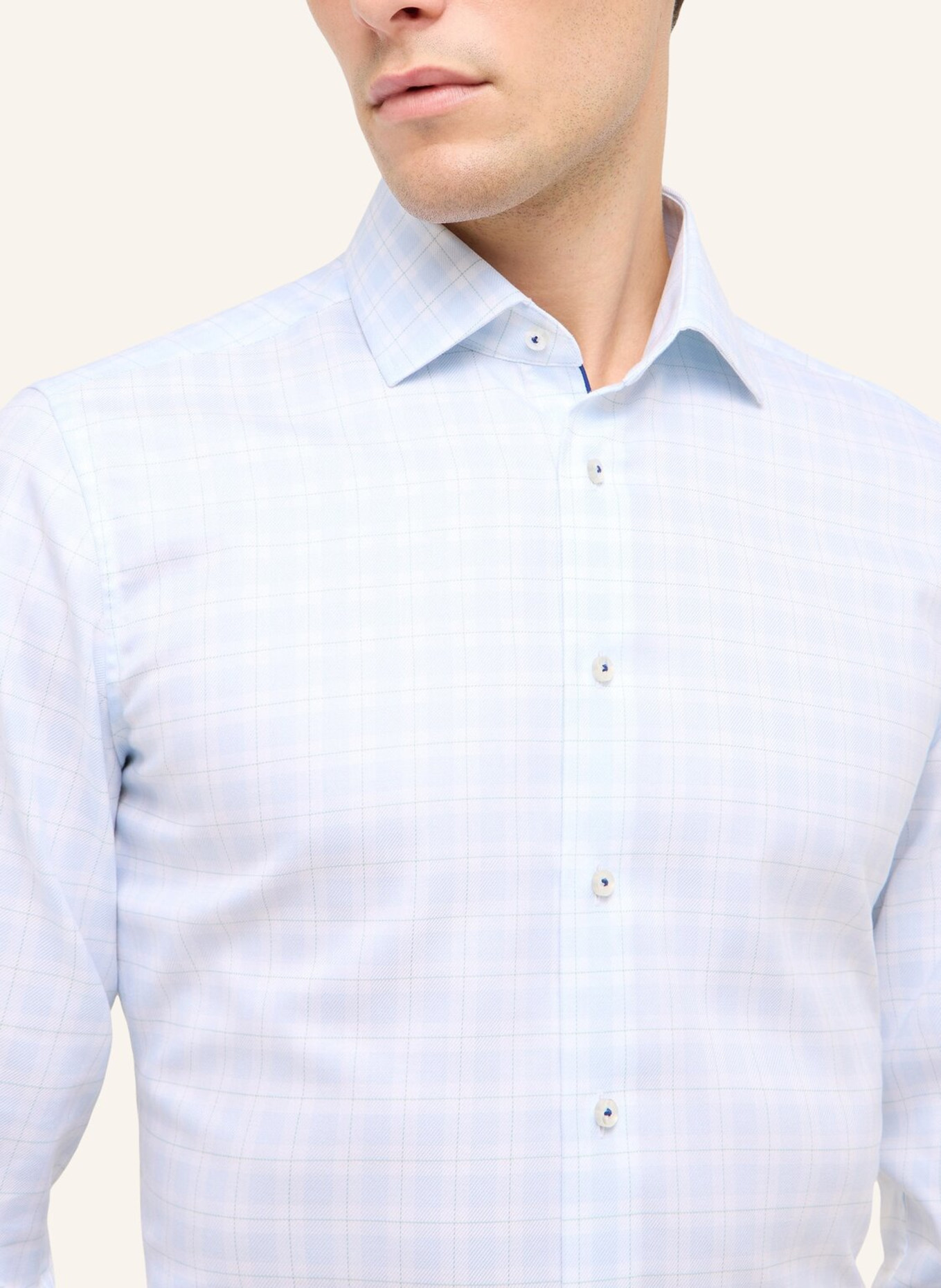 1863 by ETERNA Hemd SLIM FIT: BLAU