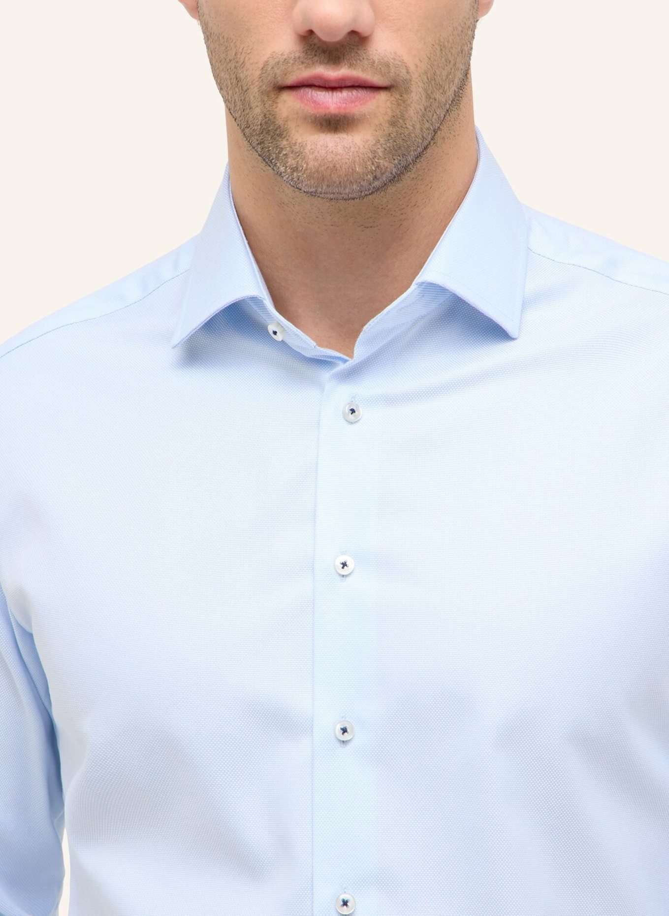 1863 by ETERNA Hemd MODERN FIT: HELLBLAU