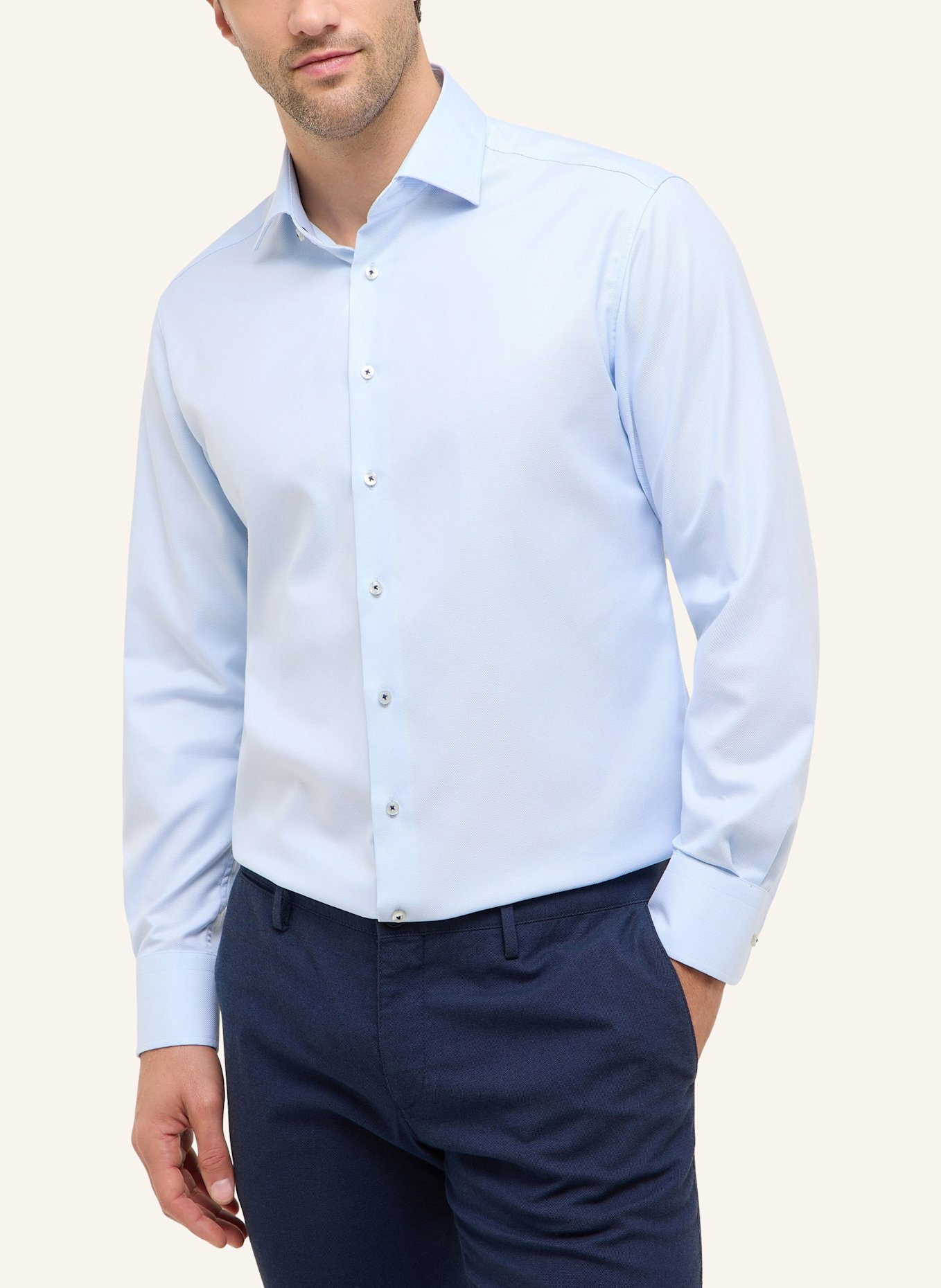 1863 by ETERNA Hemd MODERN FIT: HELLBLAU