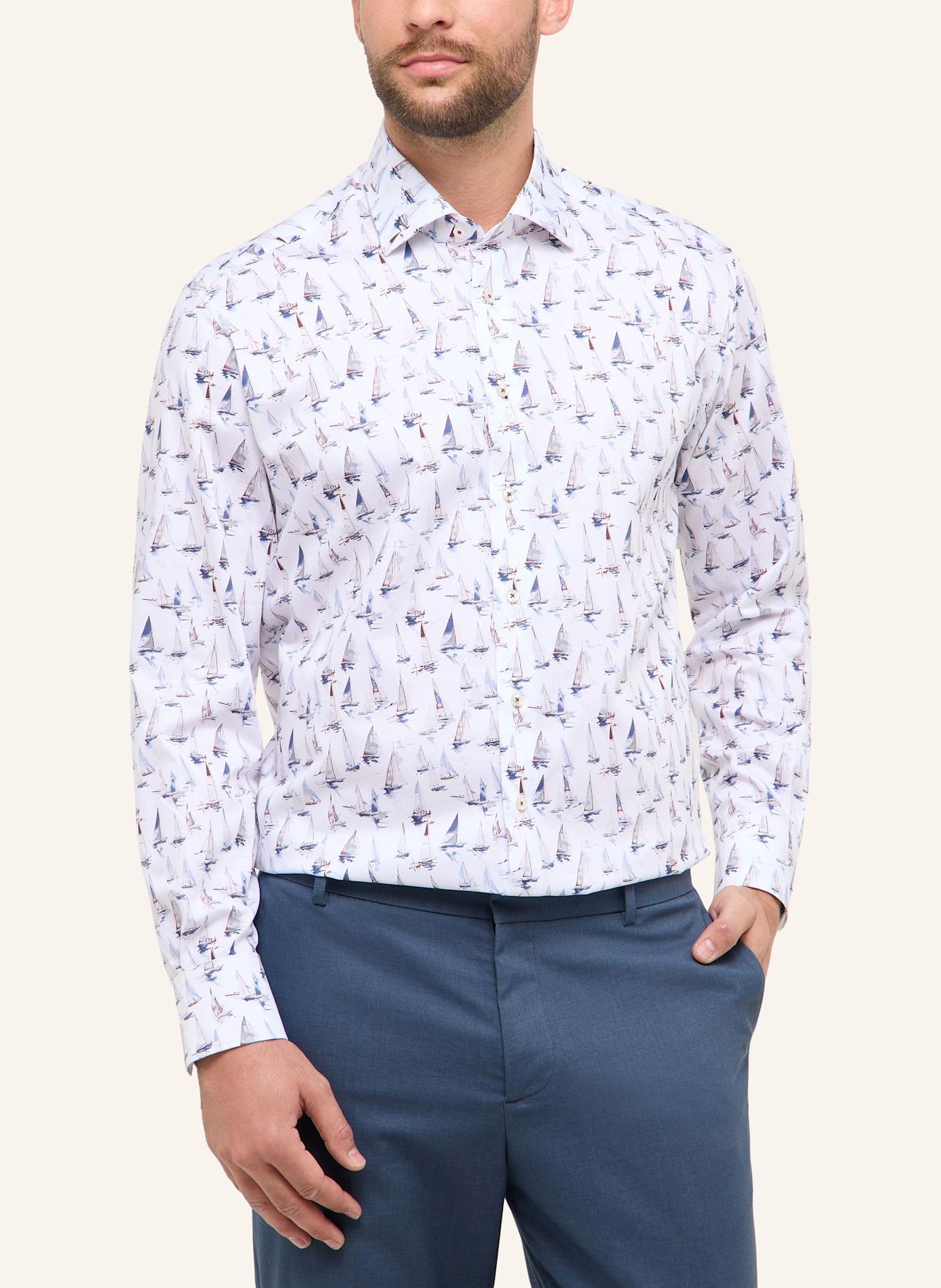 ETERNA Hemd COMFORT FIT: BLAU