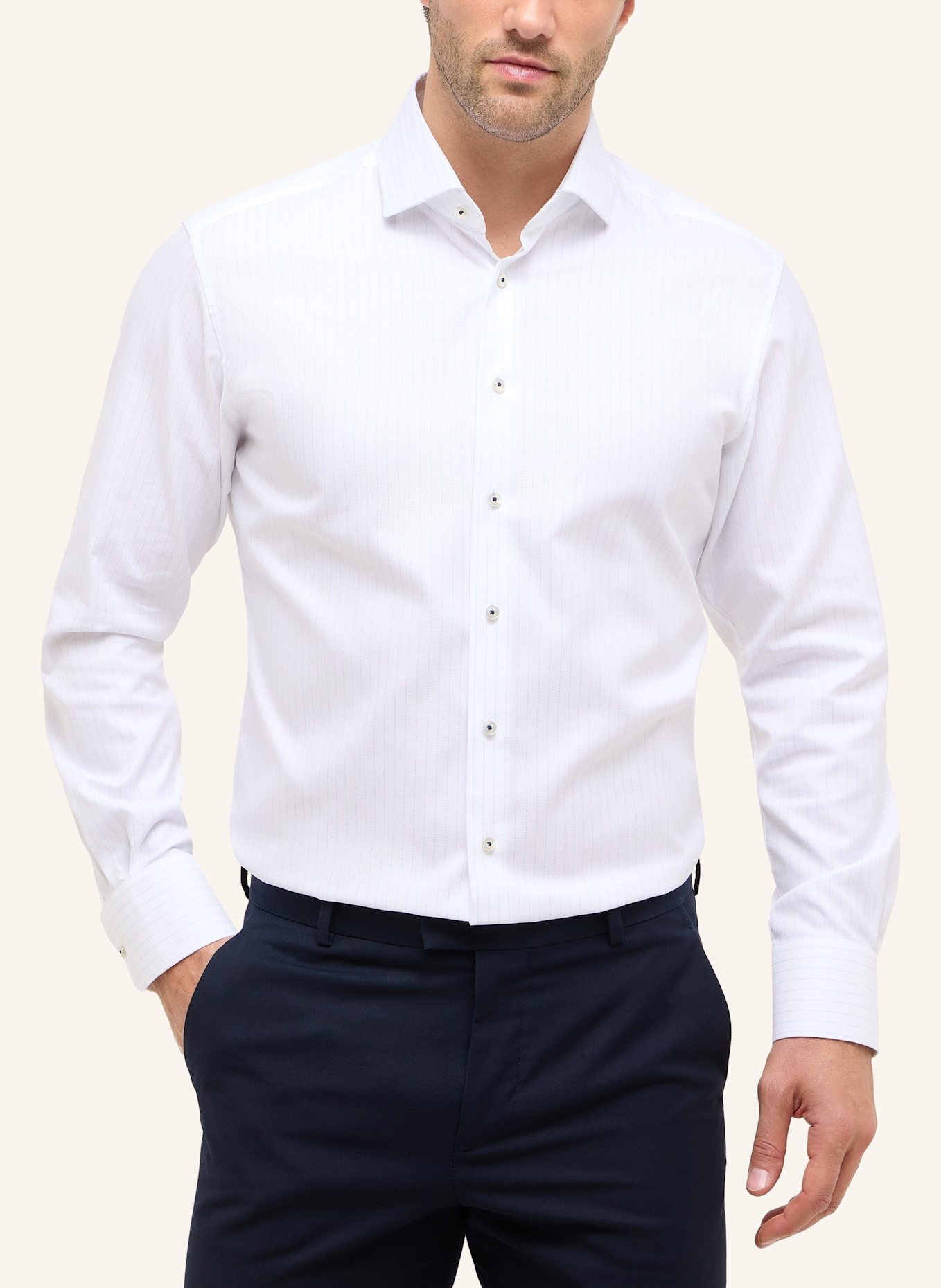 1863 by ETERNA Hemd MODERN FIT: HELLBLAU