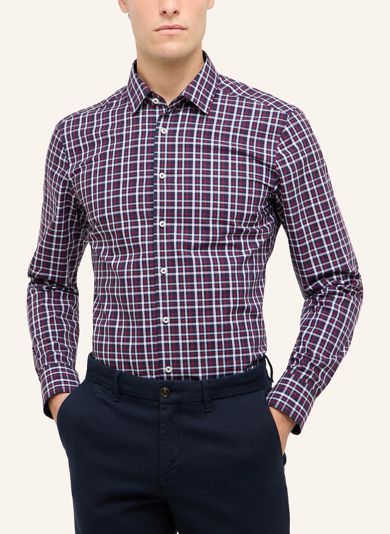 ETERNA Hemd SLIM FIT: DUNKELBLAU