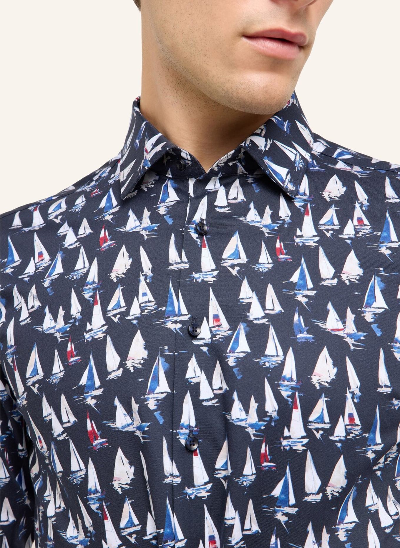 ETERNA Hemd SLIM FIT: DUNKELBLAU