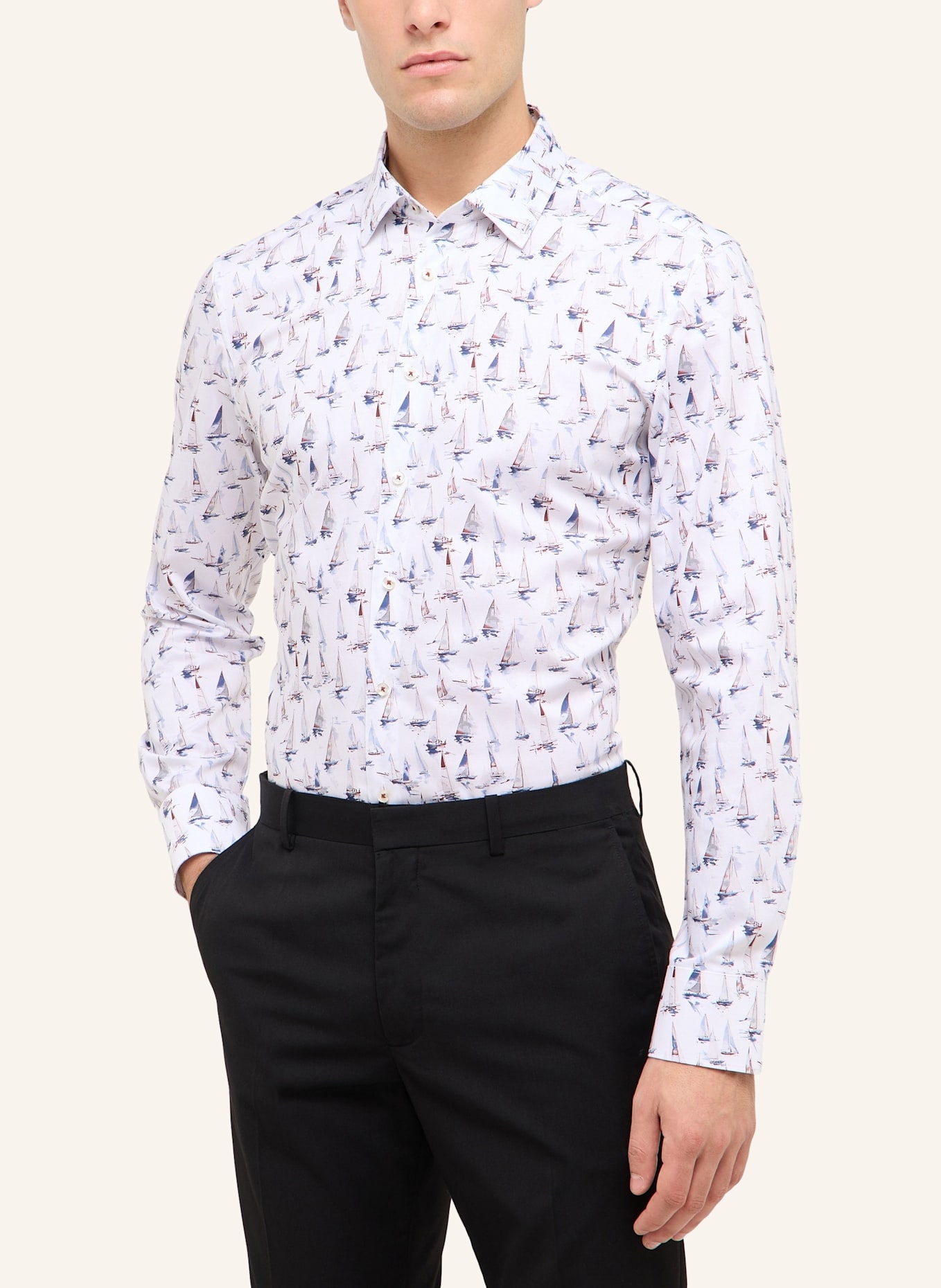 ETERNA Hemd SLIM FIT: BLAU