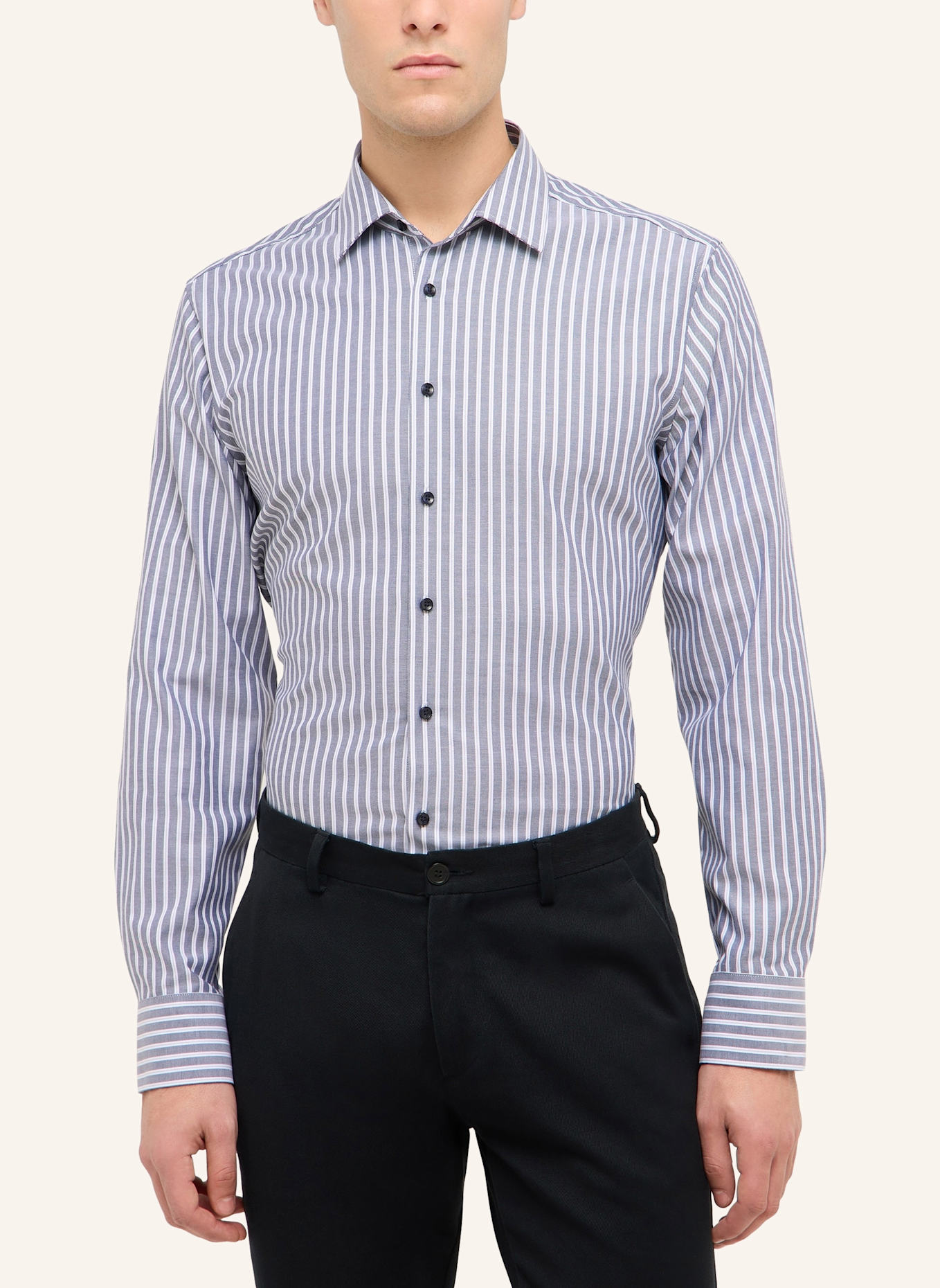 ETERNA Hemd SLIM FIT: DUNKELBLAU