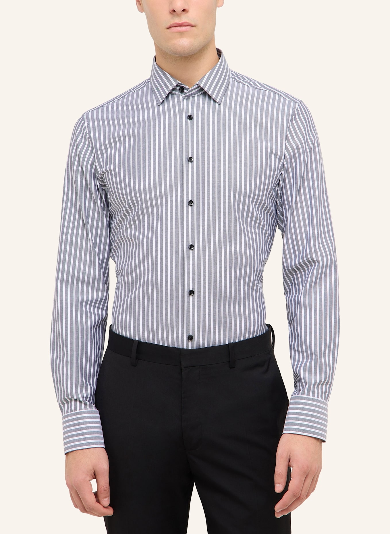 ETERNA Hemd SLIM FIT: GRAU